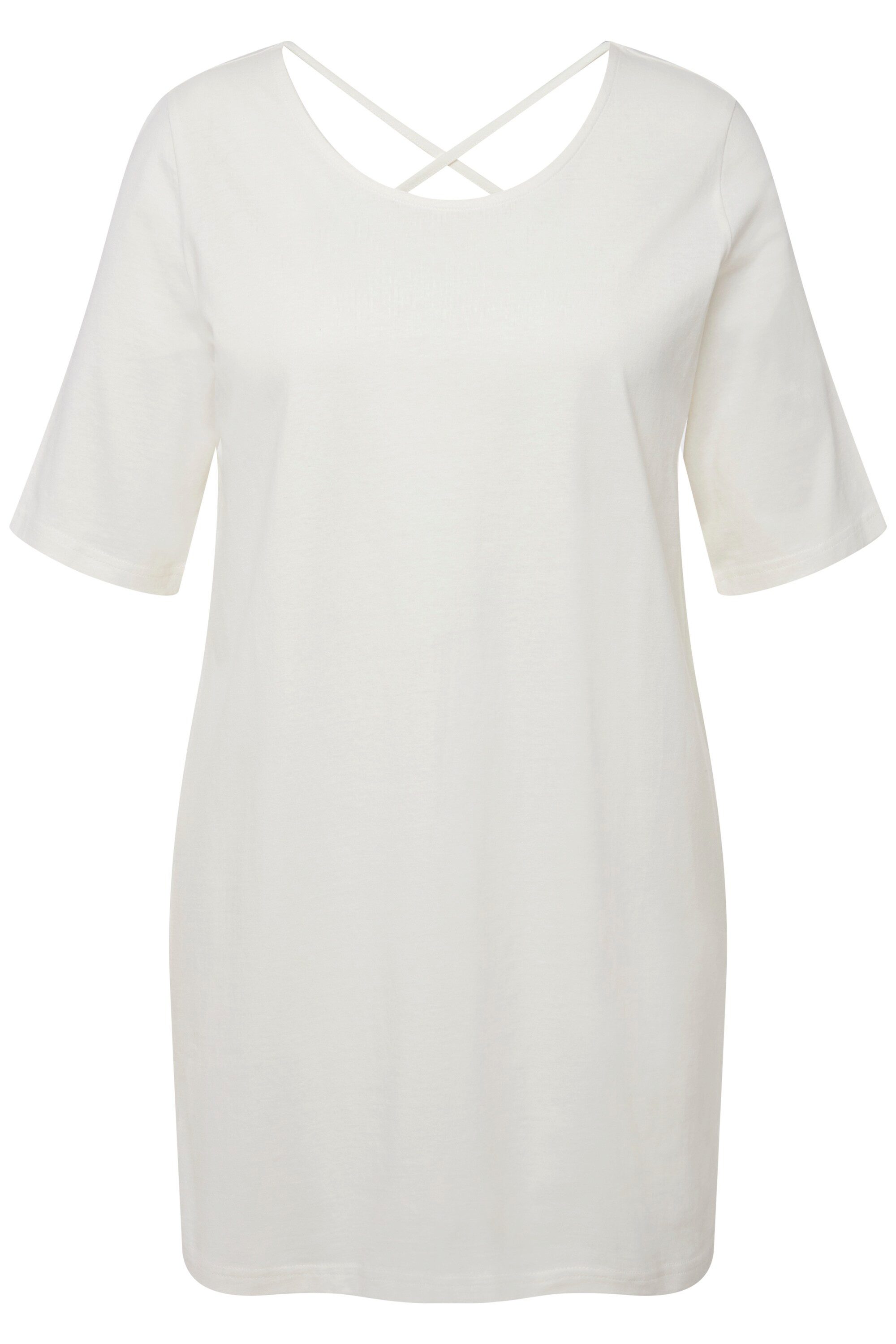 Ulla Popken T-Shirt T-Shirt gekreuzte Rückenbänder günstig online kaufen