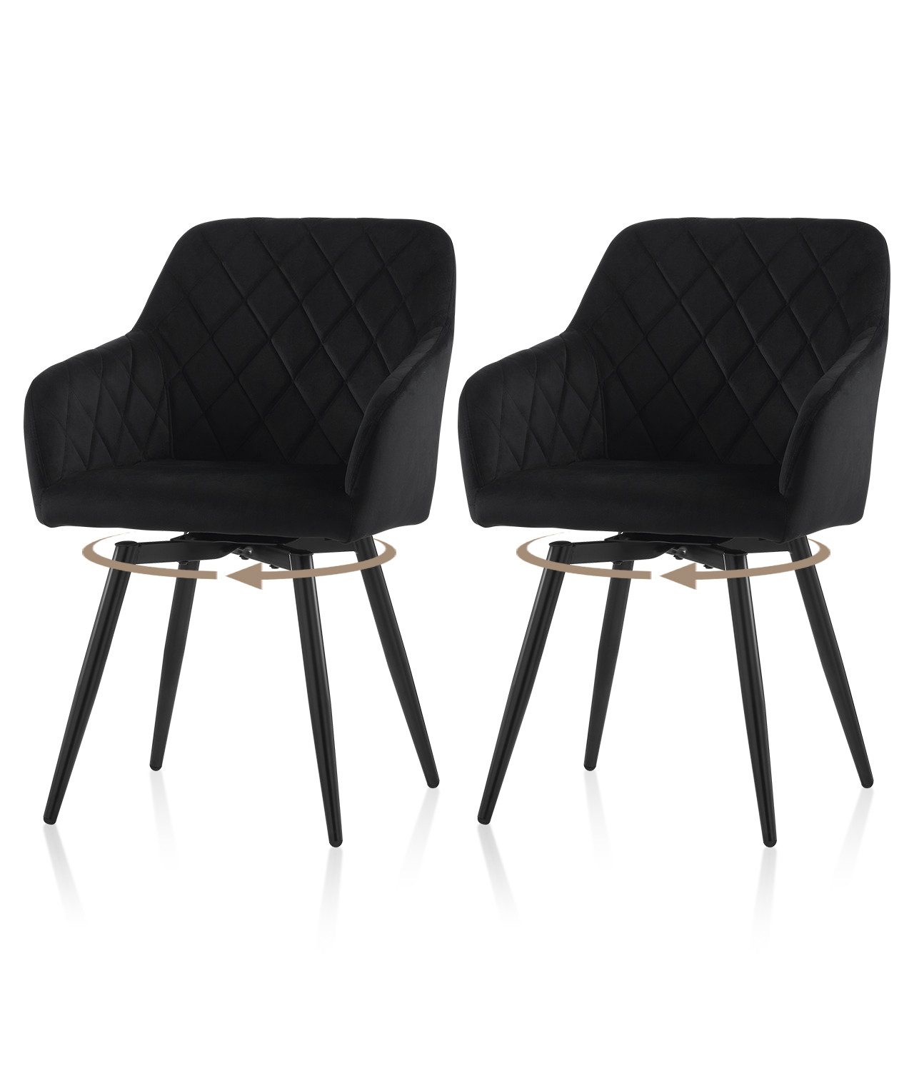 Ofcasa Esszimmerstuhl Drehstuhl (2er Set), Gepolsterter günstig online kaufen