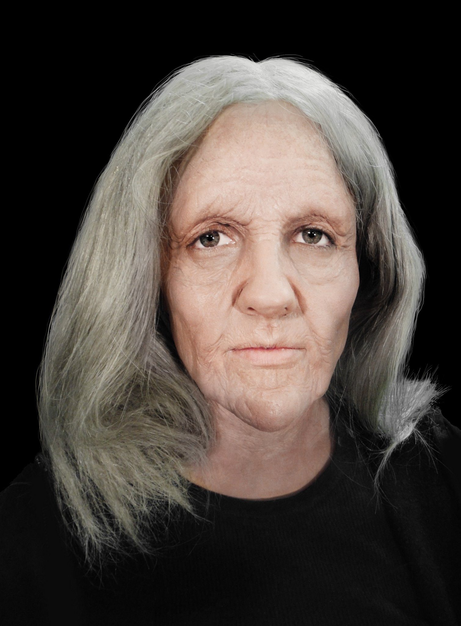 Maskworld Verkleidungsmaske Special FX Oma Maske, Professionelle Spezialeffekt-Maske aus hochwertigem, flexiblem Schauml