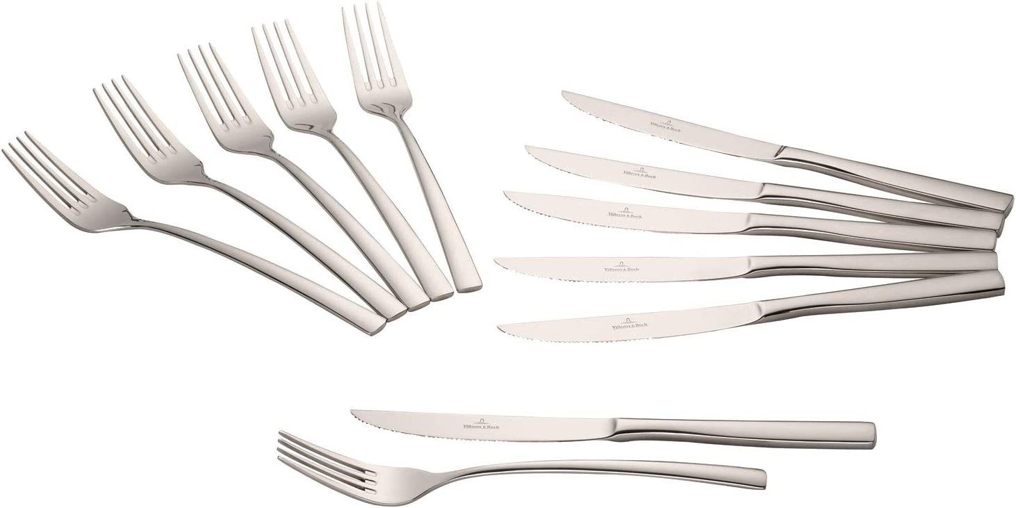 Villeroy & Boch Besteck-Set Piemont Steakbesteck-Set 12tlg. (12-tlg), 6 Personen, Edelstahl 18/10 – Bild 4 von 5