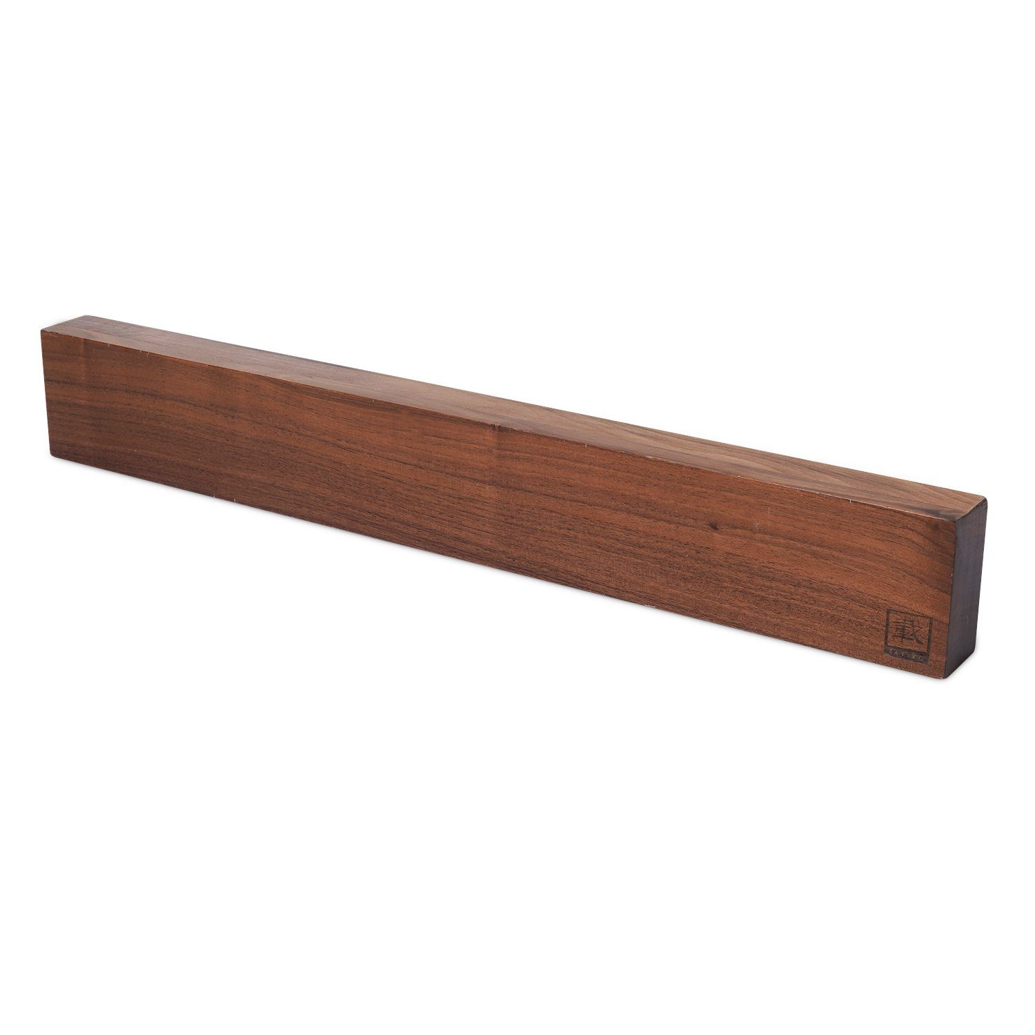ZAYIKO Wand-Magnet Messer-Leiste massives Nussbaumholz I 50 cm Länge, bis zu 10 Messer I Wandmontage