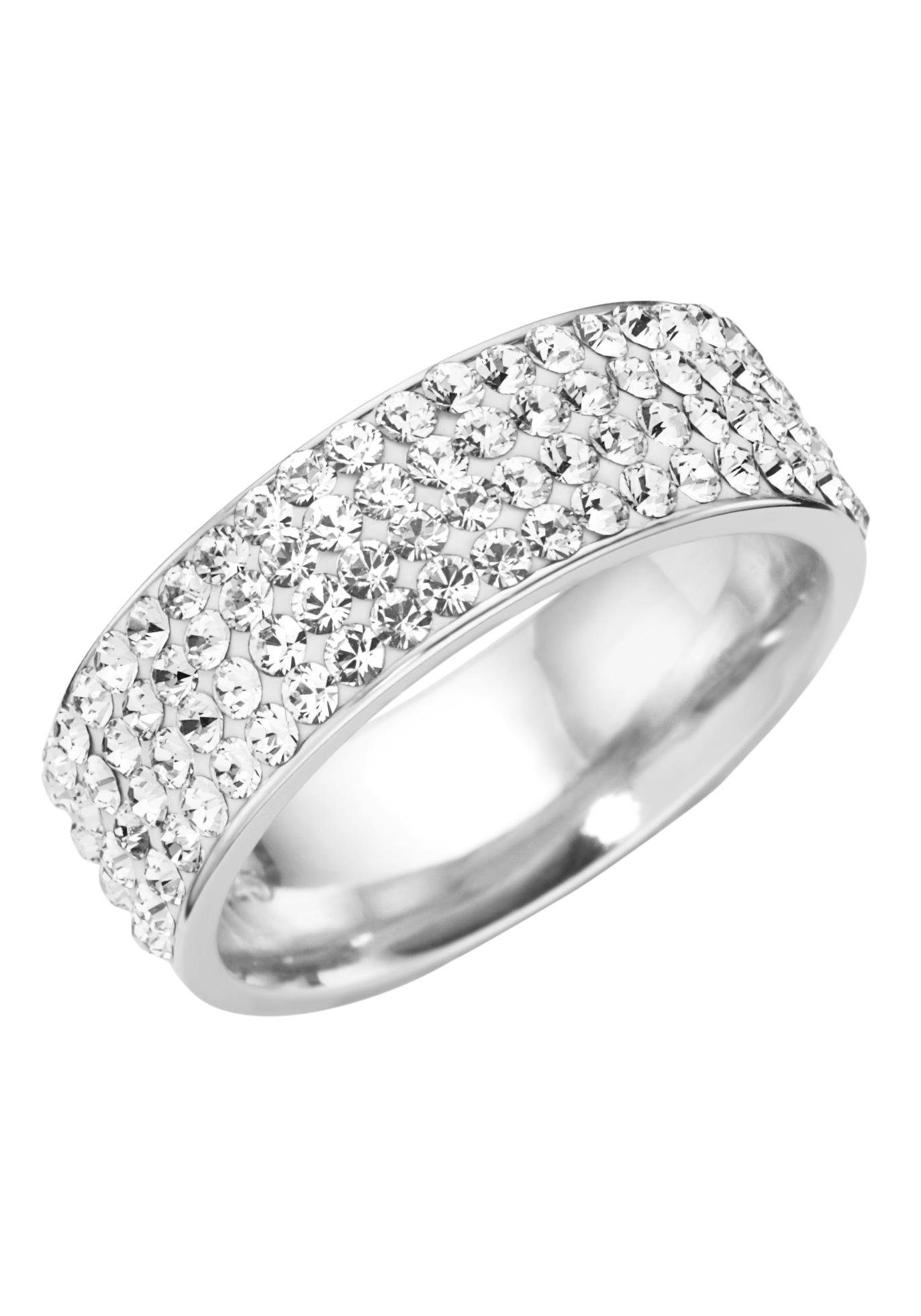Firetti Fingerring Schmuck Geschenk Silber 925 Silberring, mit Kristallstein