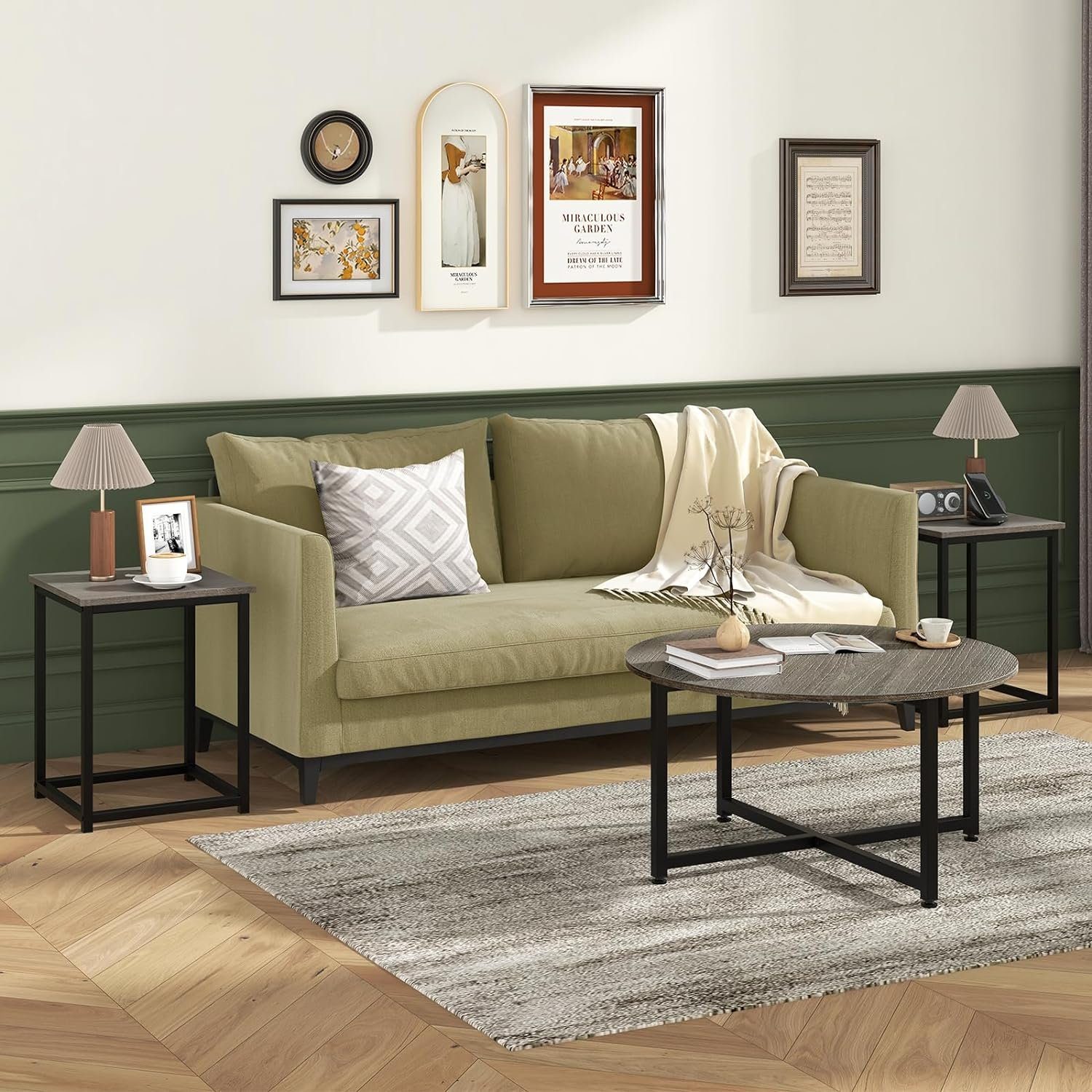 KOMFOTTEU Couchtisch Sofatisch (Set, 3-St), mit günstig online kaufen