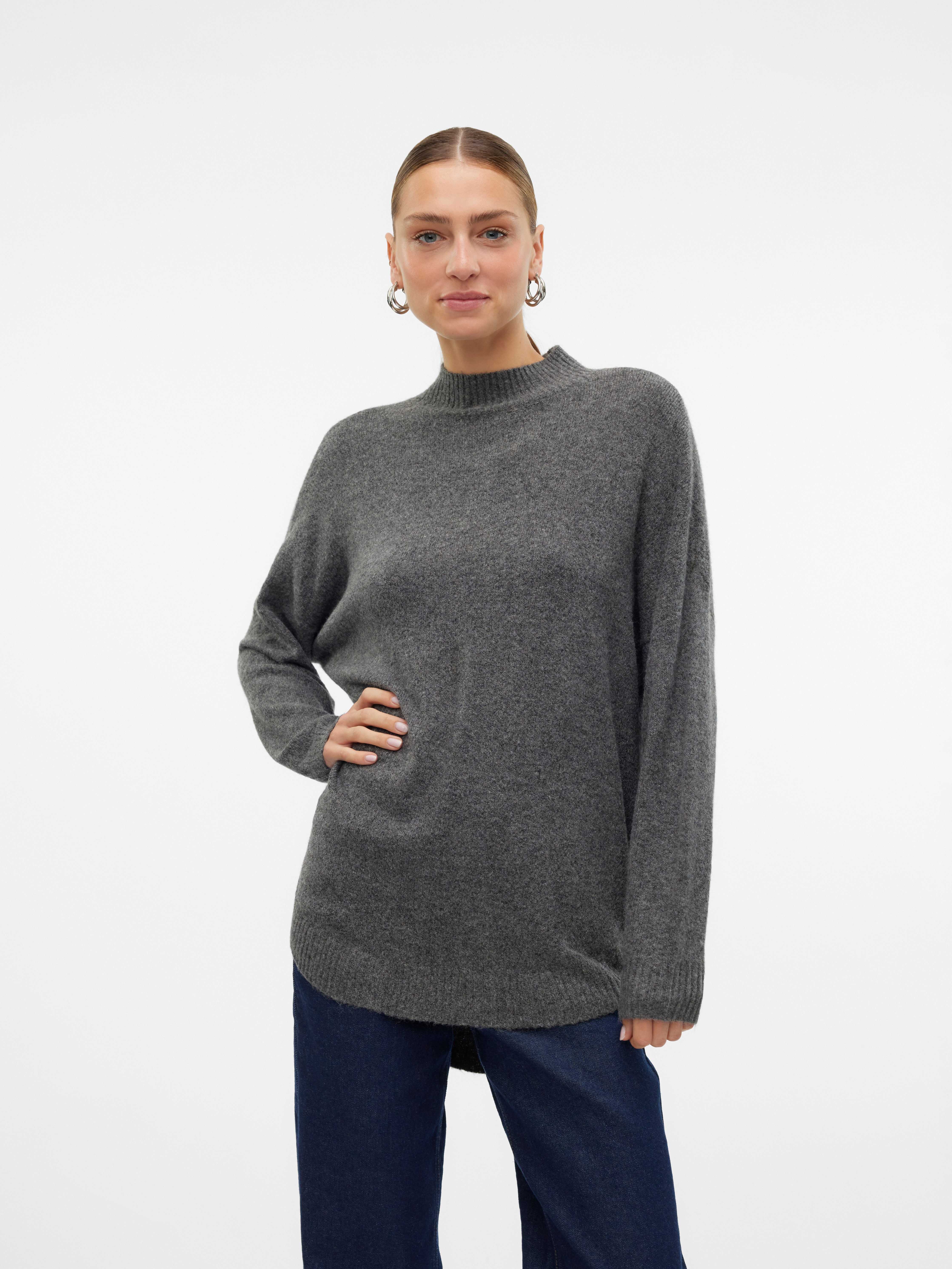 Grey Norweger Pullover Vero Moda Vero Moda Strickpullover VMLEAF