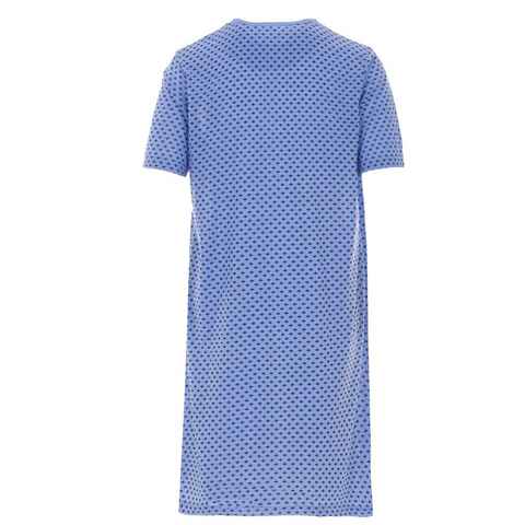 Lucky Nachthemd Nachthemd Kurzarm - klassischer Druck Brusttasche uni
