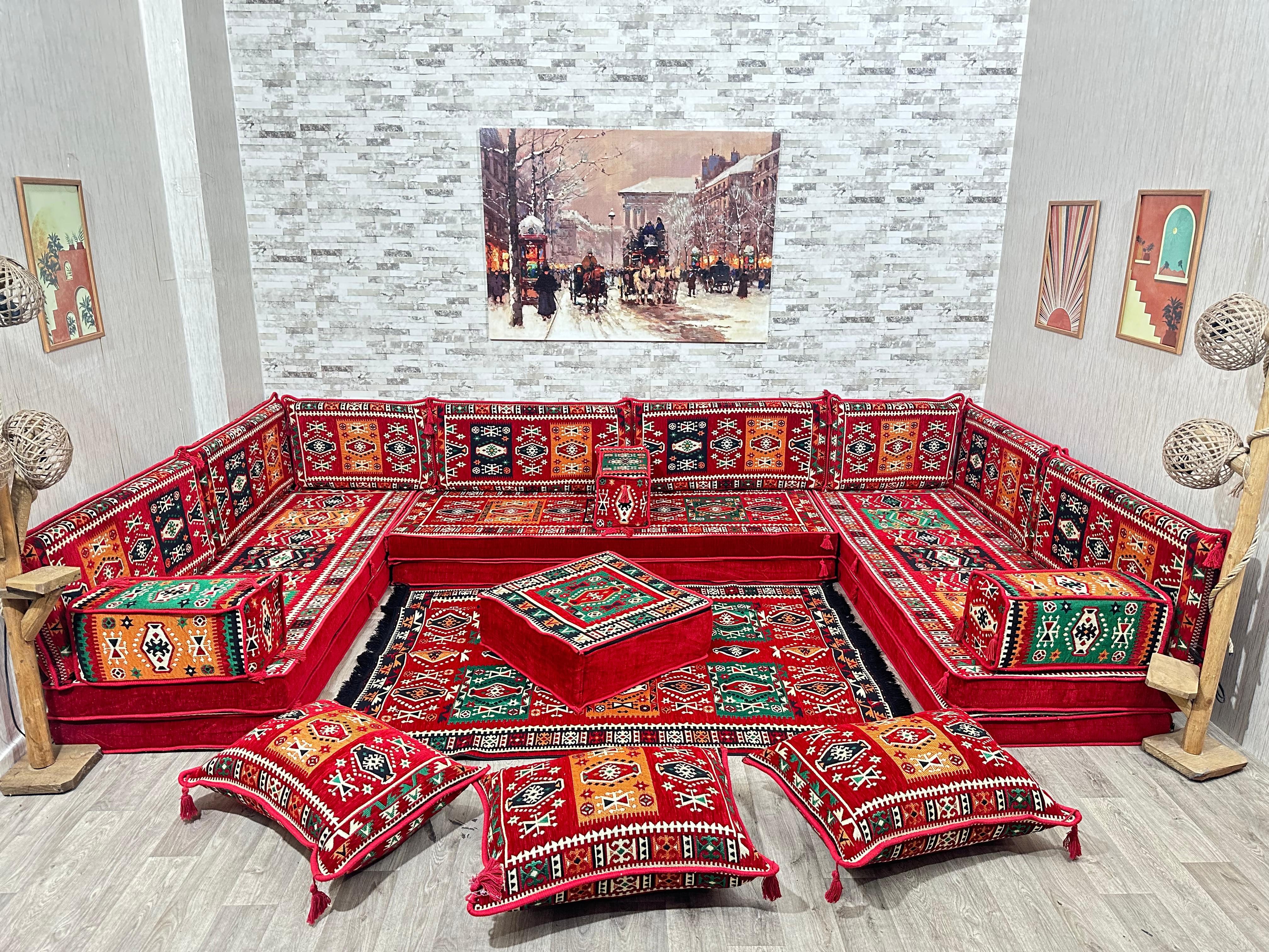 Sofa Arabisches Sofa, Orientalische Sitzecke, Sitzkissen, Sark Kosesi