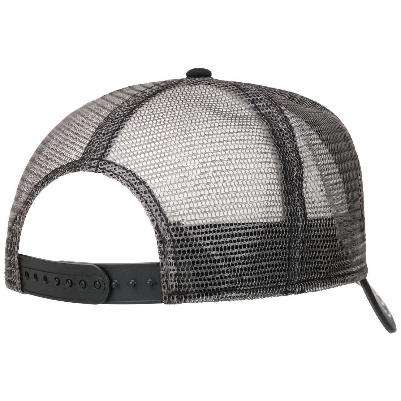 Basecap Cap Stetson (1-St) Snapback schwarz Trucker