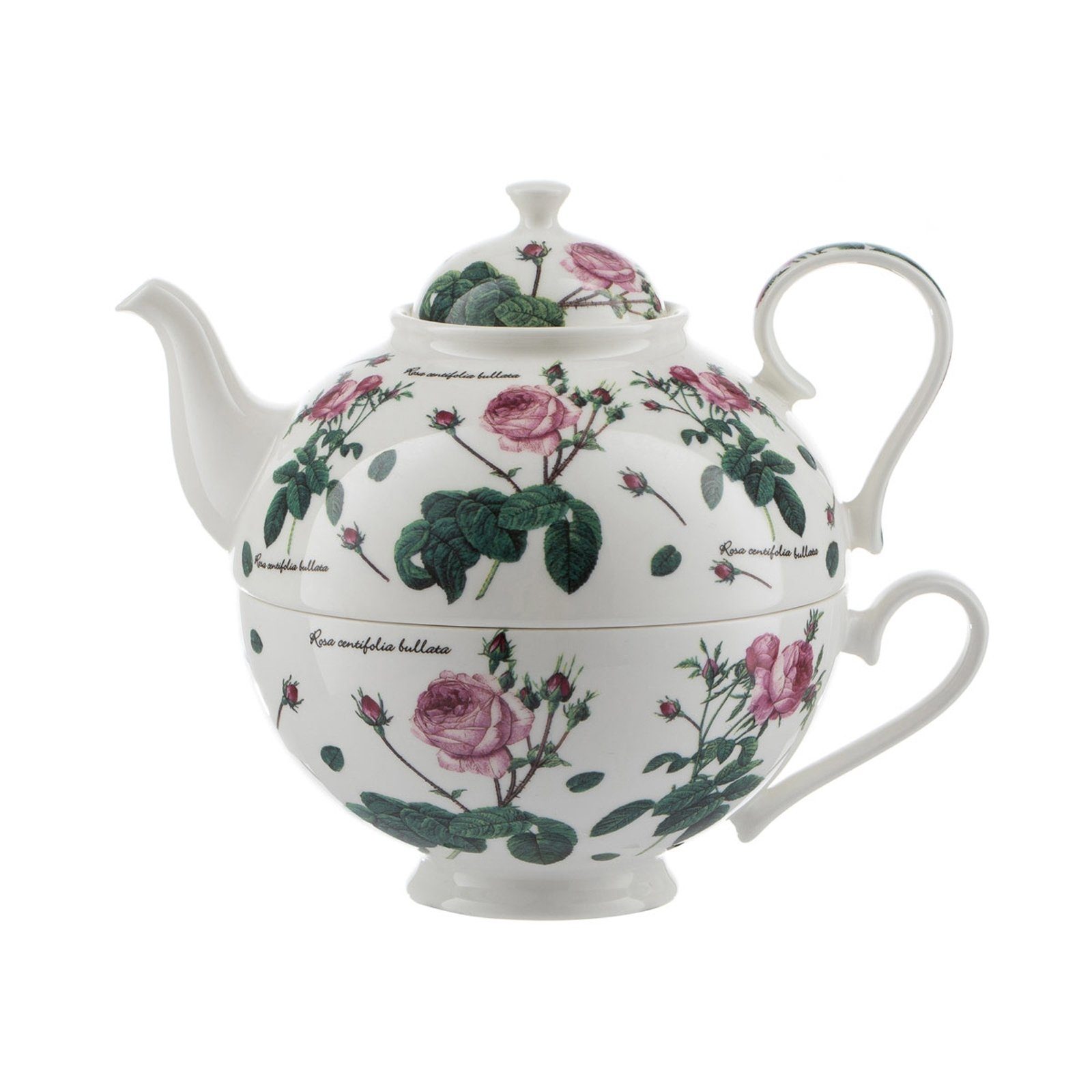 Jameson + Tailor Teekanne Tea for One Klassik Englische Rose, 0.5 l, (Stück), Set Teekanne Teetasse