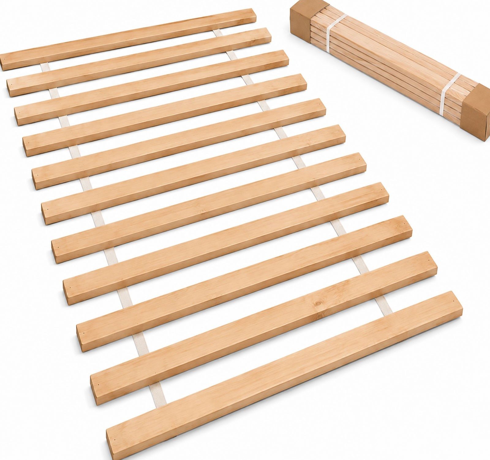 Lattenrost 90x200 Lattenrost Rollrost Bettrost Holz 90x200 cm Kiefer Massiv, Homeline, Kiefer