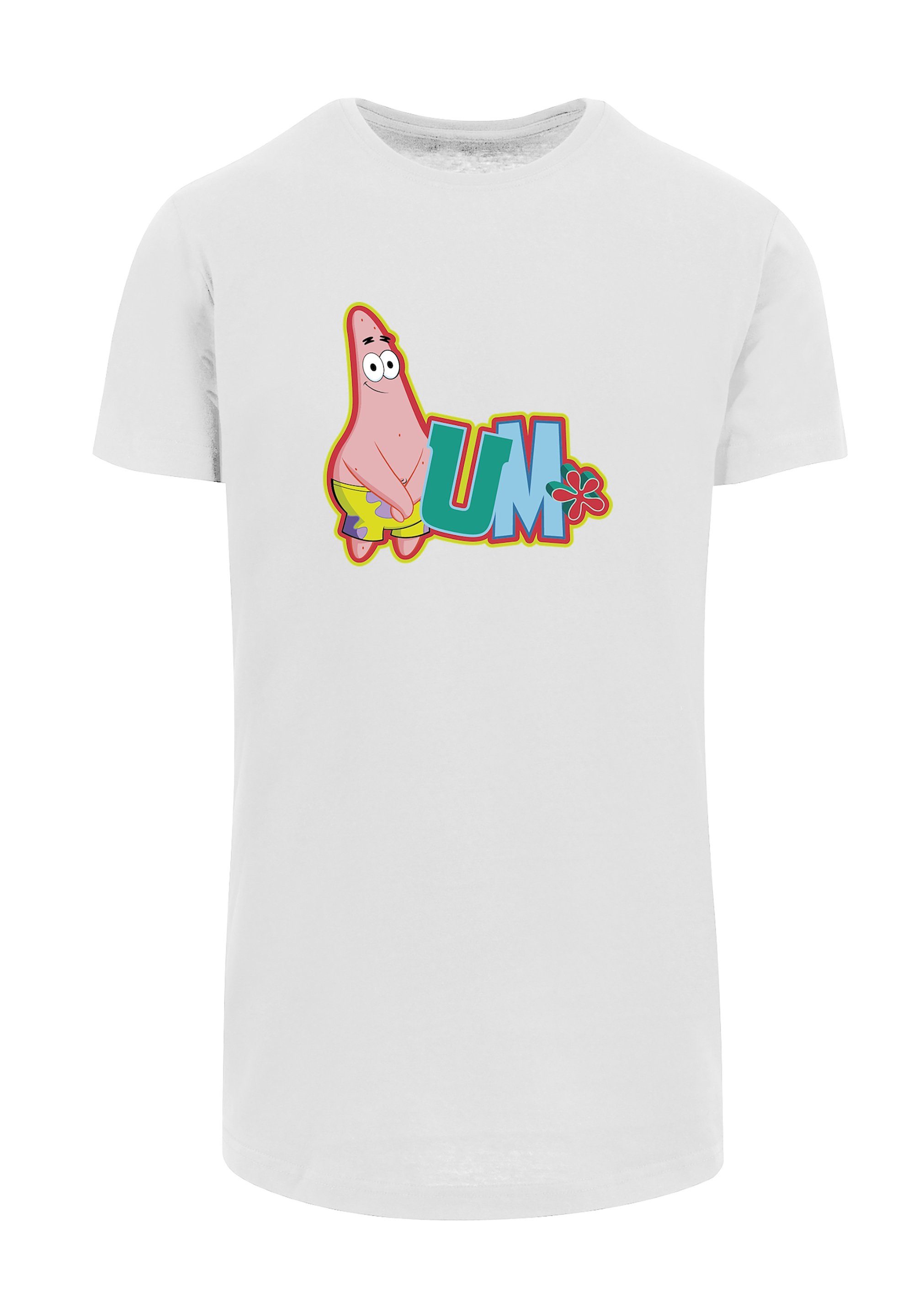 Star Spongebob T-Shirt F4NT4STIC Print Patrick weiß Schwammkopf