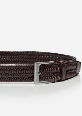 MONTI Flechtgürtel RIO 3,5 cm breit, Elastisches Leder-Flechtband, Casual-Business-Sportiv