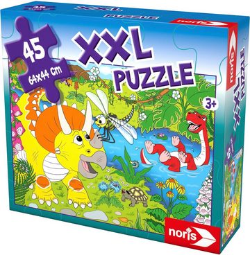 Noris Puzzle XXL Puzzle Dinosaurier, 45 Puzzleteile