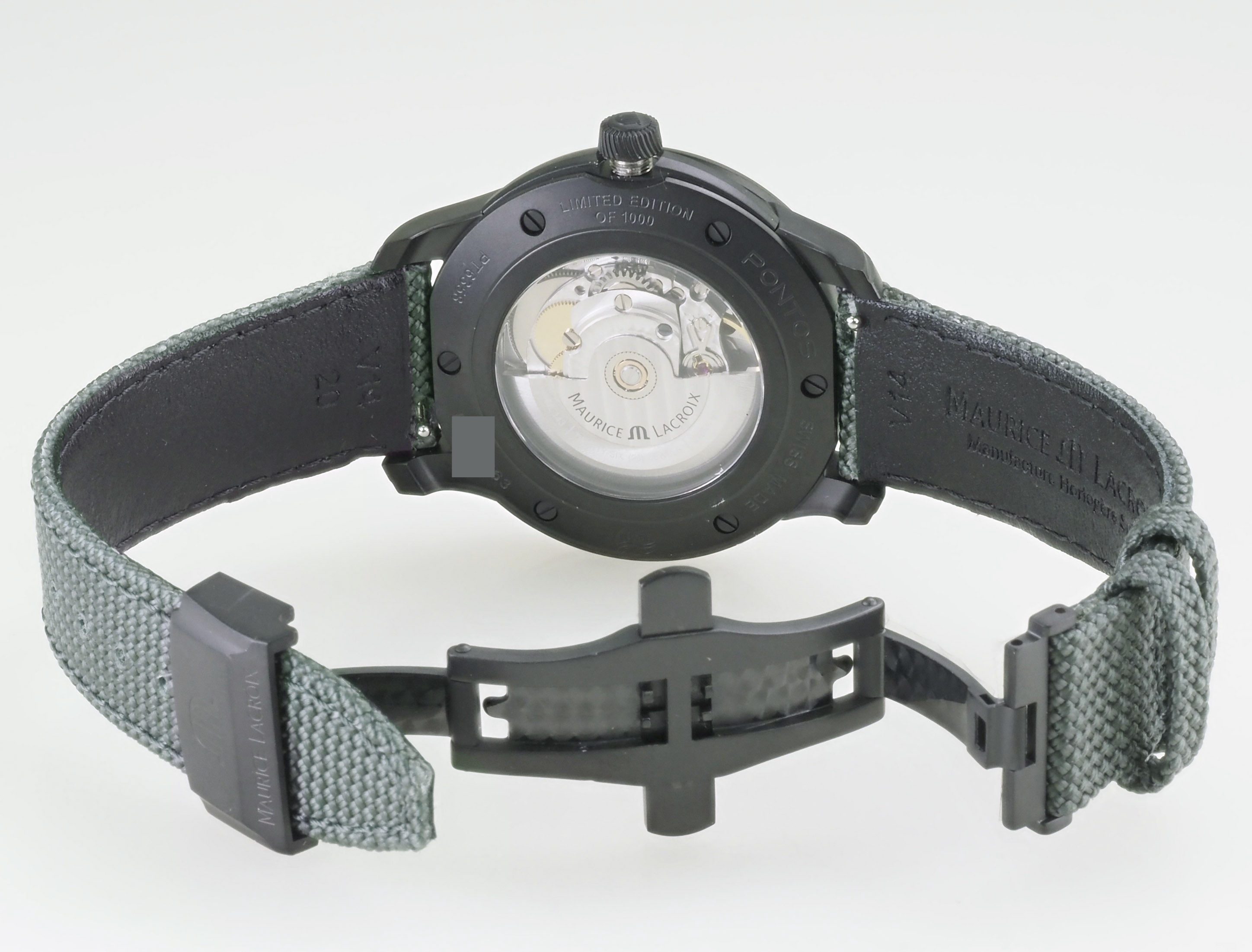 MAURICE LACROIX Automatikuhr Pontos Day Date Limited PT6358-DLB04-630-5 41 mm Ø Pontos Day Date, Limited of 1000