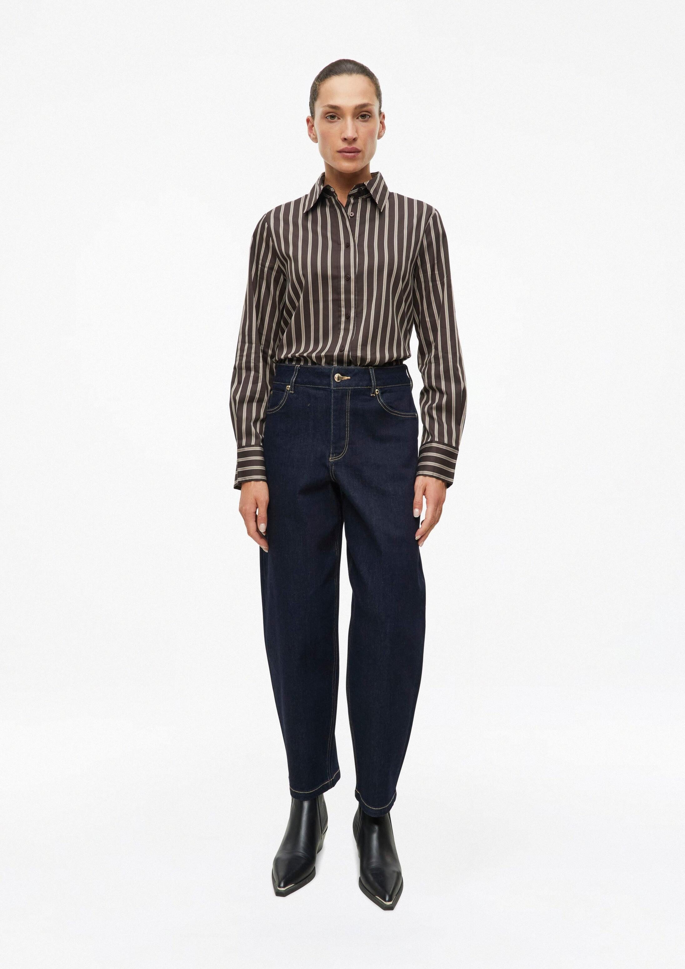 s.Oliver Regular-fit-Jeans Jeans-Hose Ankle-Jeans / High Rise / Barrel Leg