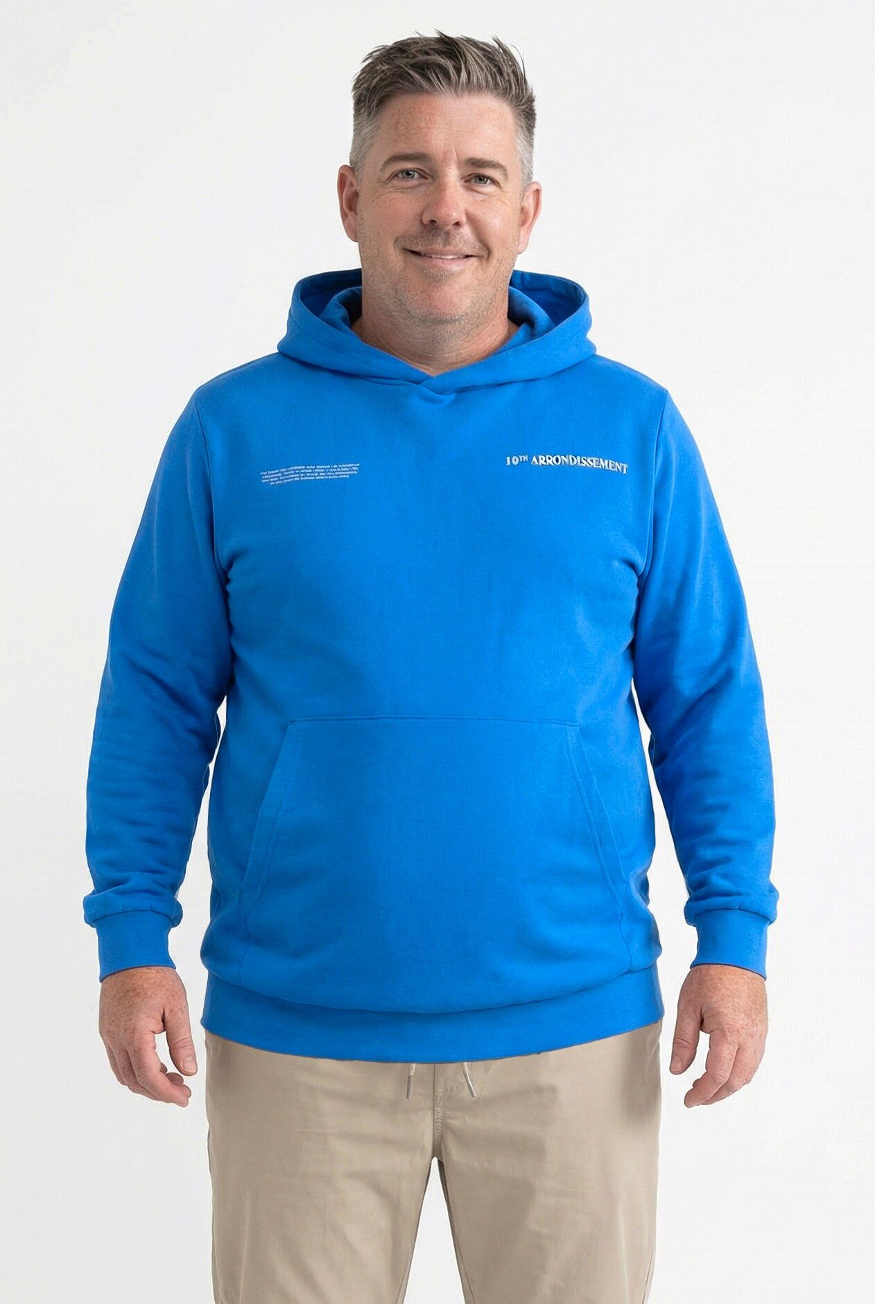 Men Plus Sweatshirt Hoodie Sweat Kapuze großer Rückenprint günstig online kaufen