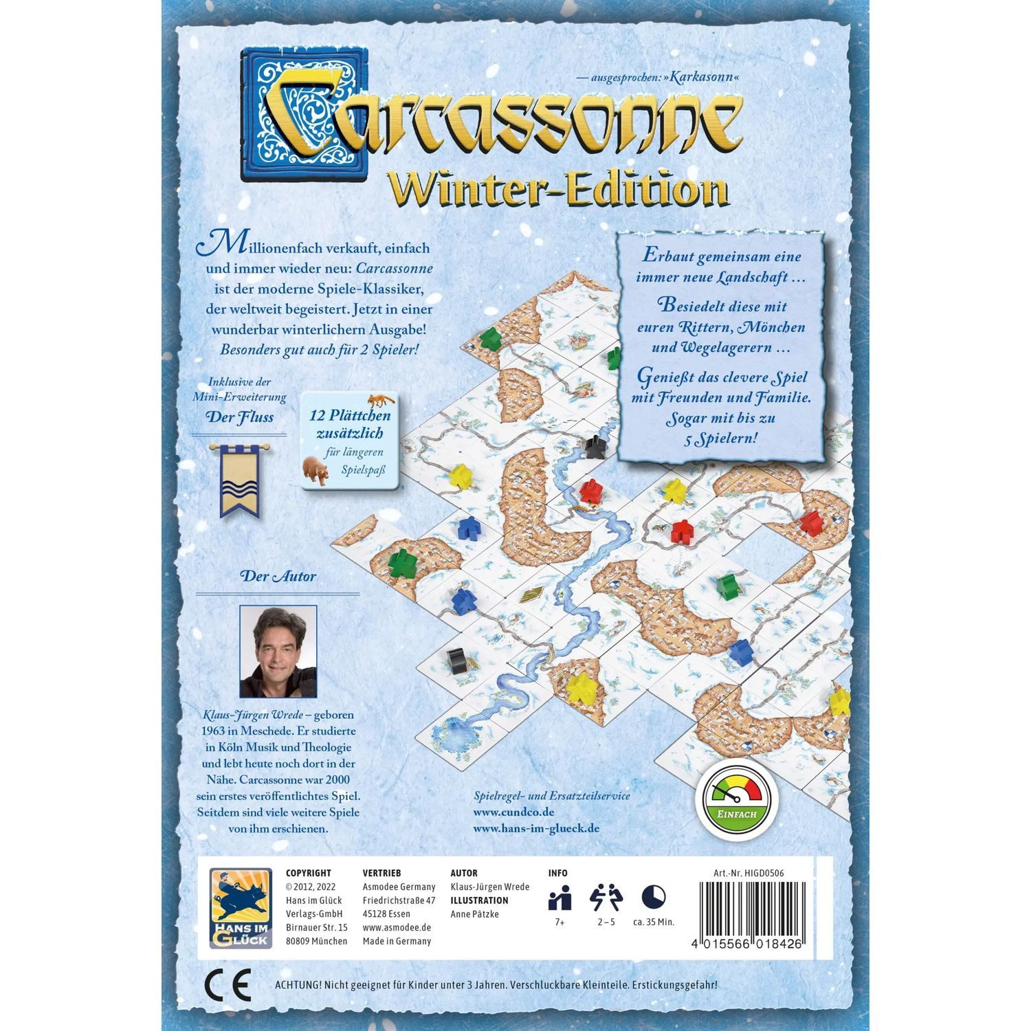 Asmodee Spiel Carcassonne Winter-Edition