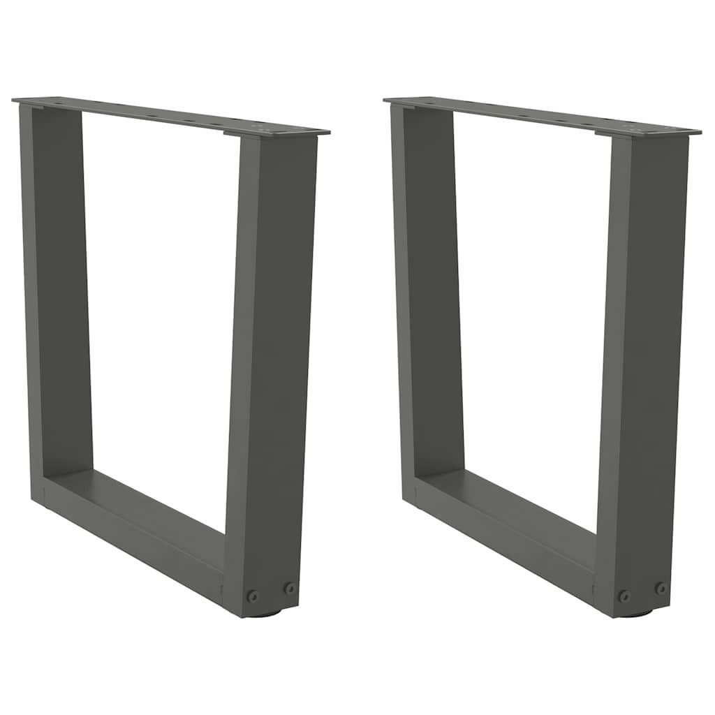 Tischgestell Esstisch Beine V-Form 2 Stück Anthrazit 60x42-43,3 cm Stahl