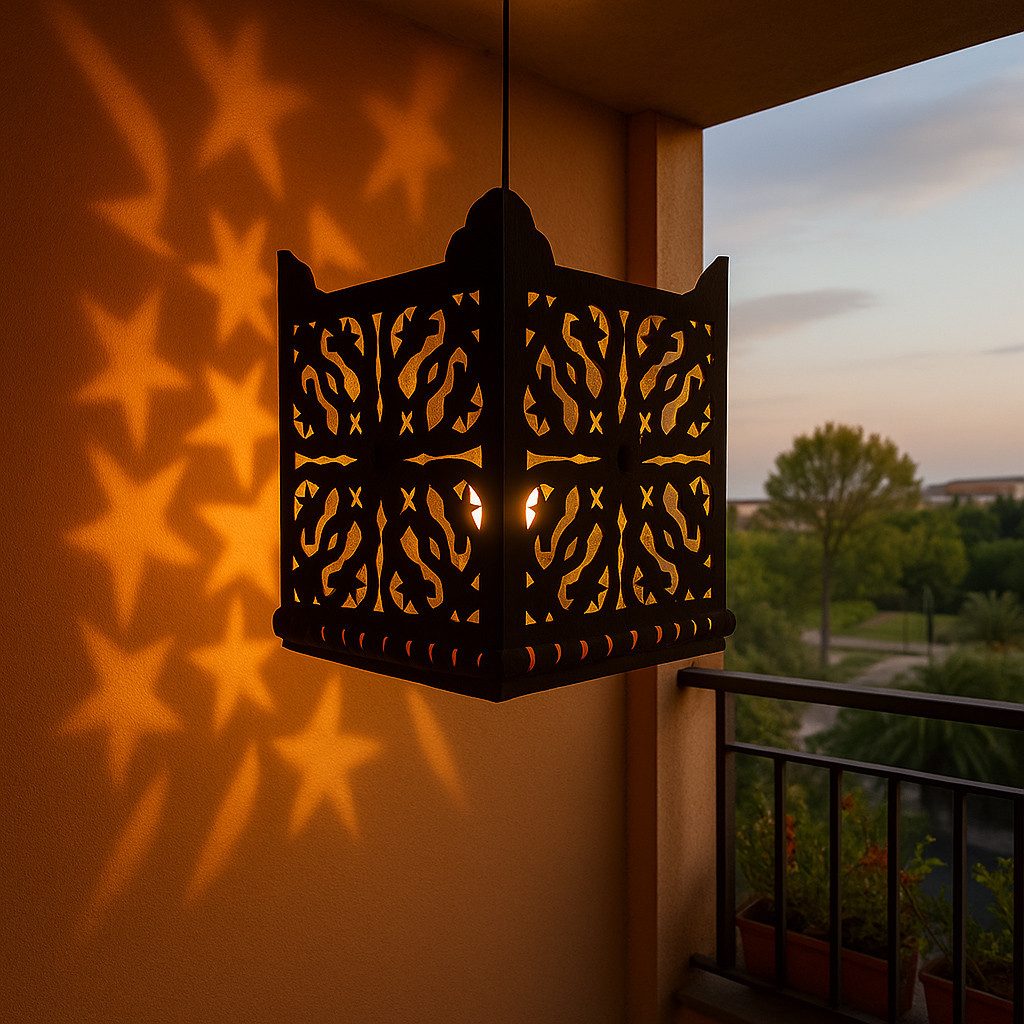 Marrakesch Orient & Mediterran Interior Pendelleuchte Marokkanische Deckenlampe Randa Handarbeit aus Metall in Schwarz 30 cm, Handarbeit