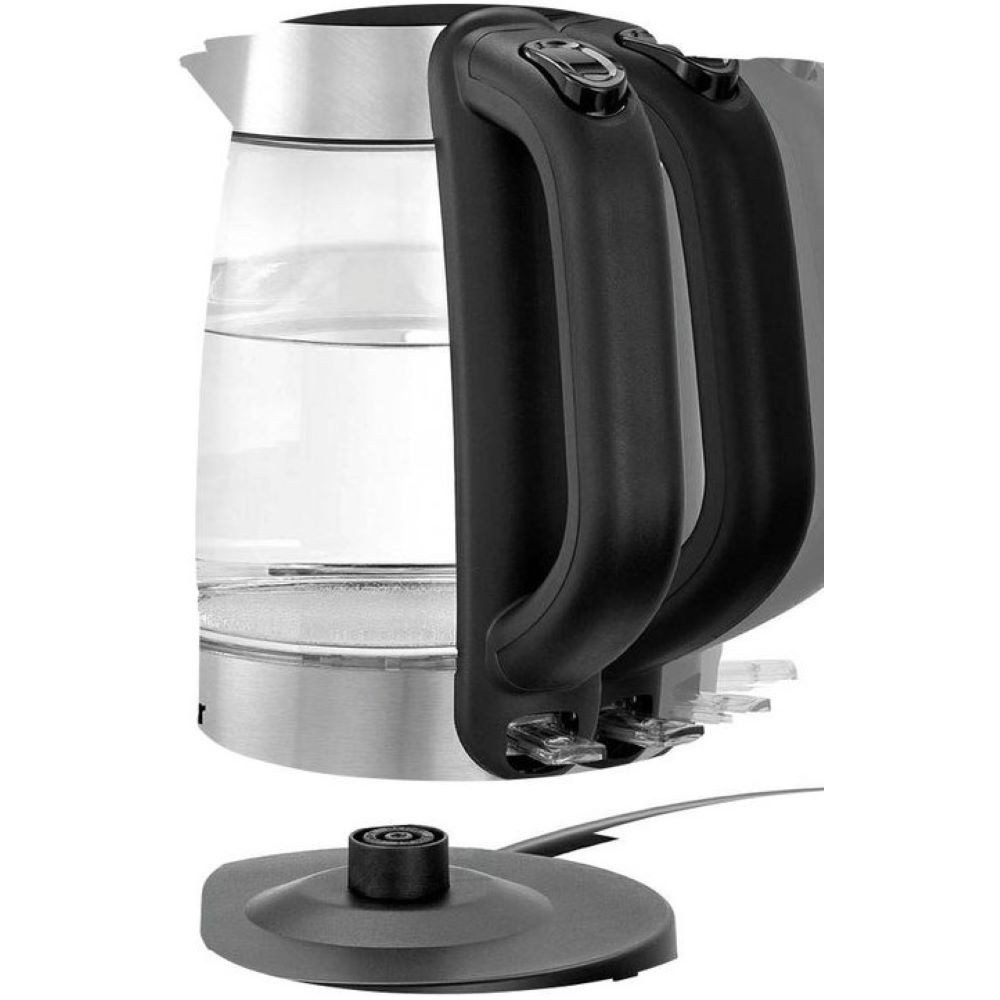 Bartscher Wasserkocher - Wasserkocher - transparent/edelstahl/schwarz, 1,7 l, 2200 W