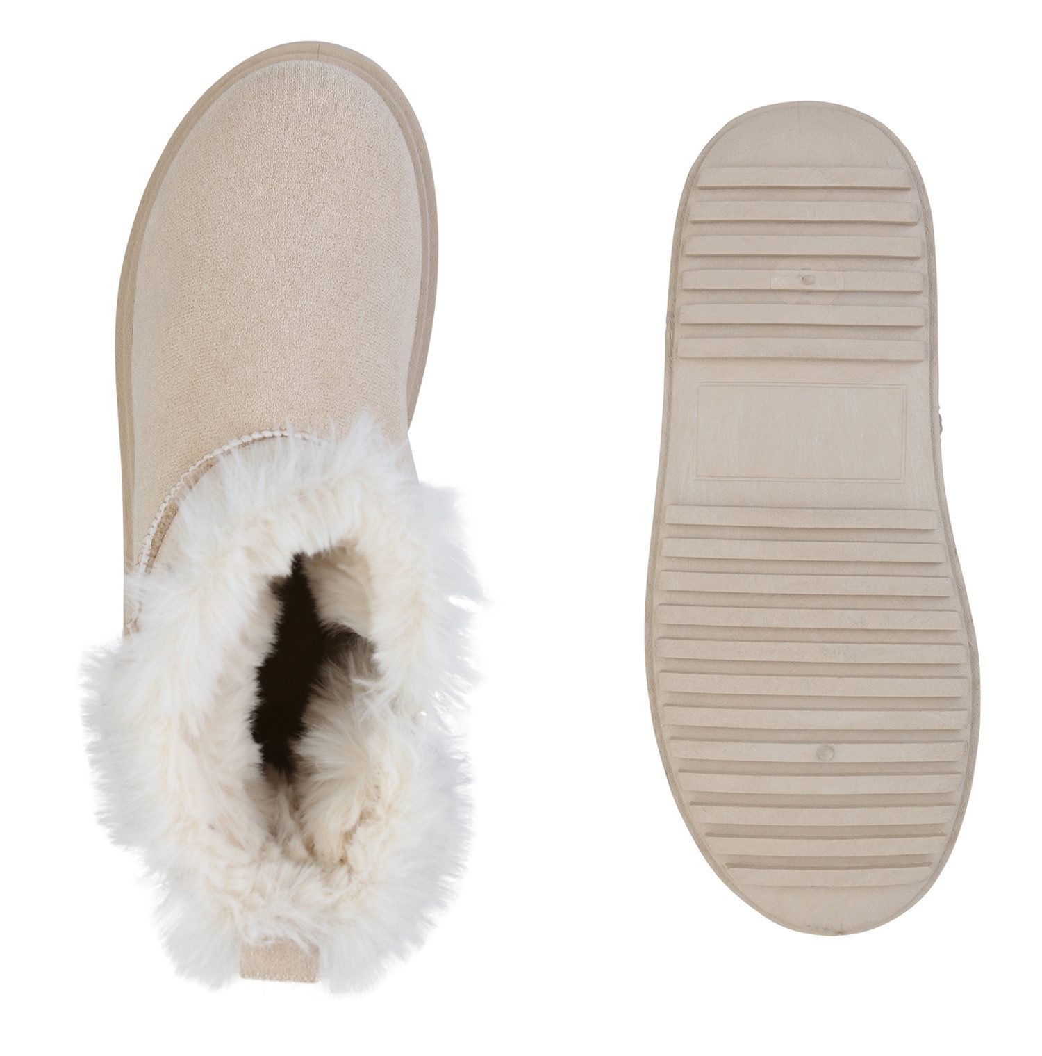 VAN HILL 841363 Winterstiefelette Damen Warm Gefütterte Winter Boots Stiefe günstig online kaufen