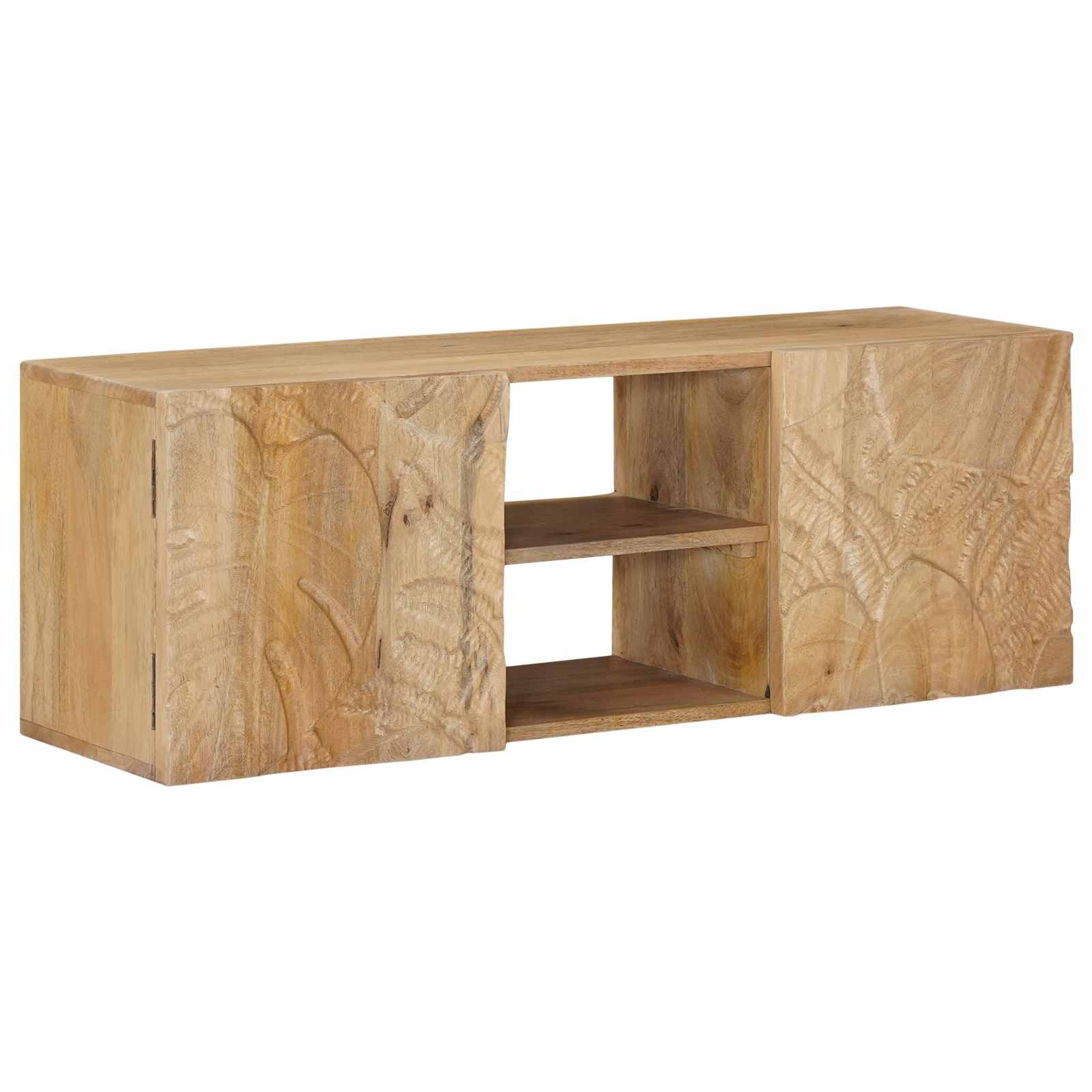 vidaXL TV-Schrank Wand-TV-Schrank mit Regal mit Speicher mit Tür 100 x 30 x 35 cm (1-St)