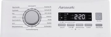 Hanseatic Waschmaschine Toplader HTW612D, 6 kg, 1200 U/min, Mengenautomatik, Überlaufschutzsystem