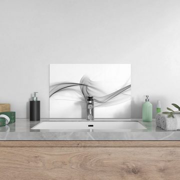 DEQORI Küchenrückwand 'Rauchige Nebelschwaden', Glas Spritzschutz Badrückwand Herdblende