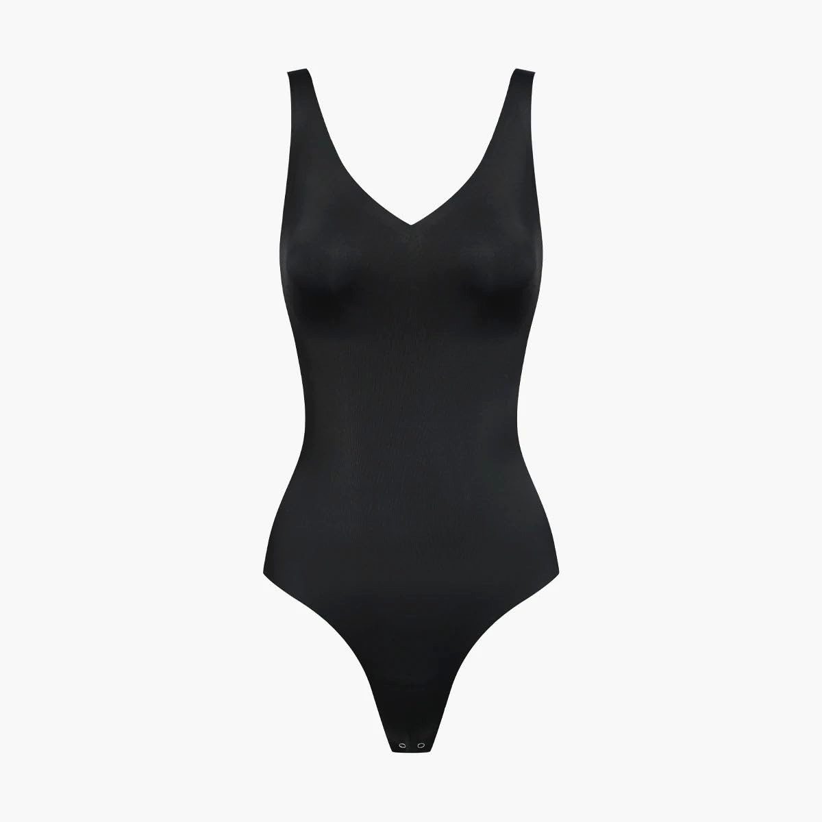 cfab by creamy fabrics Miederbody Shiny Sculpting String-Body-Schwarz-S (1-tlg) Figurformend