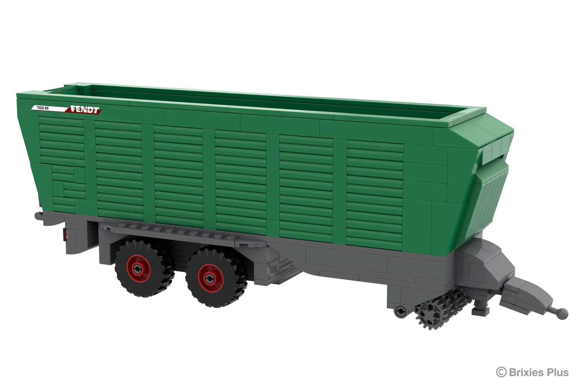 Brixies Bausteinsatz Brixies Plus Fendt Tigo XR grün Konstruktionsspielsteine, kompatible Klemmbausteine