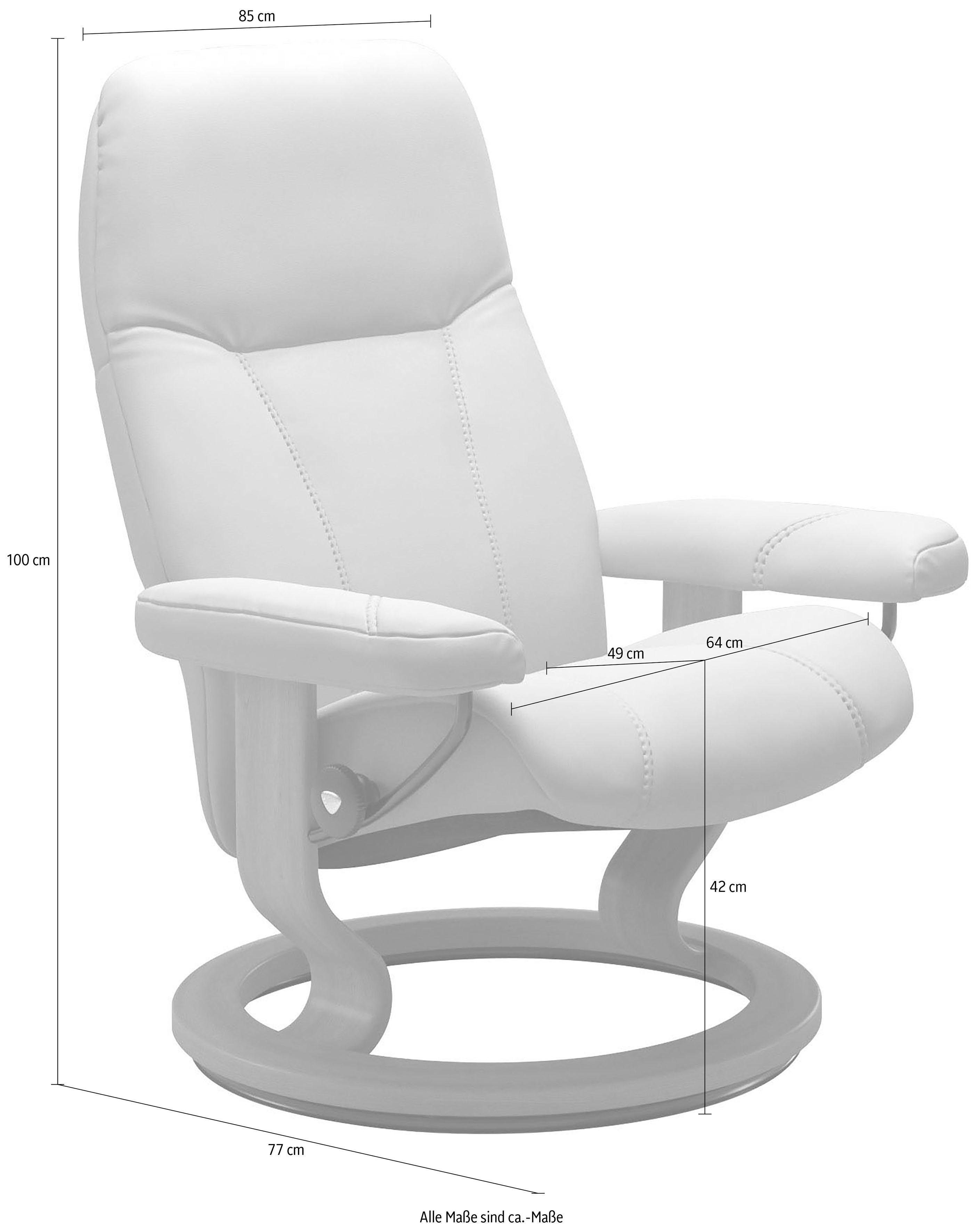 Gestell Wenge mit L, Stressless® Base, Größe Consul, Relaxsessel Classic