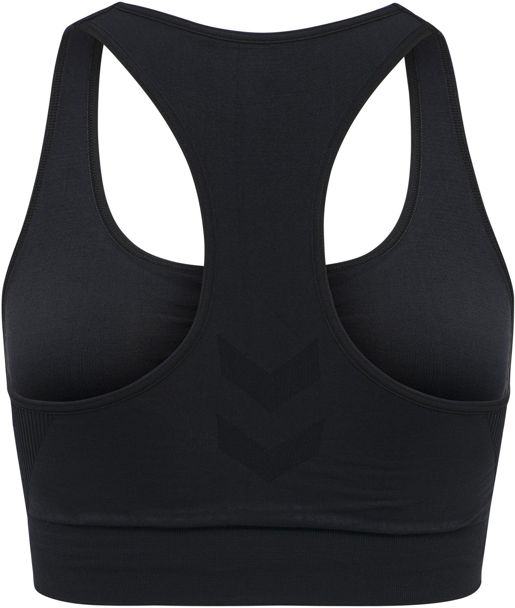 hummel Sport-Bustier hmlTIF SEAMLESS SPORTS TOP nahtarme Seamless-Konstruktion, dehnbarer Stoff