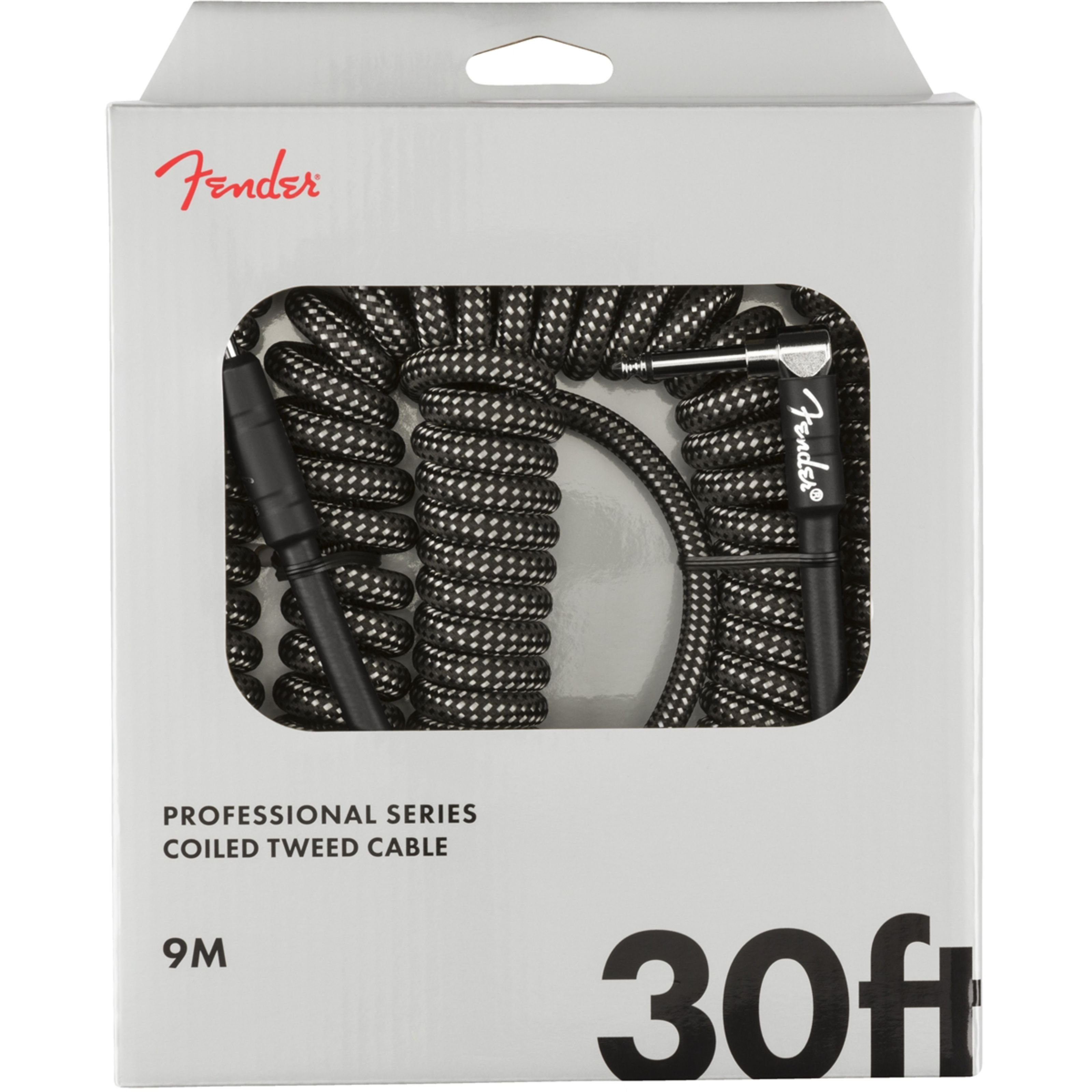 Fender Instrumentenkabel, Professional Coil Cable Gray Tweed 9 m - Instrumentenkabel