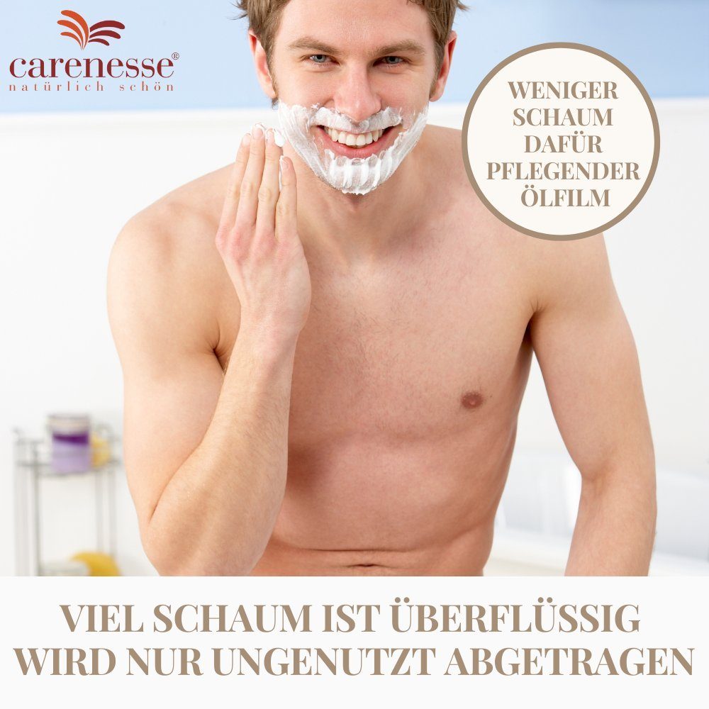 ohne sehr Rasierseife für sensible Haut Rasur- Seife & & Rasurseife, pflegend aus Rasier Olivenöl Carenesse Lorbeeröl barbersoap Zusatzstoffe Bartpflege