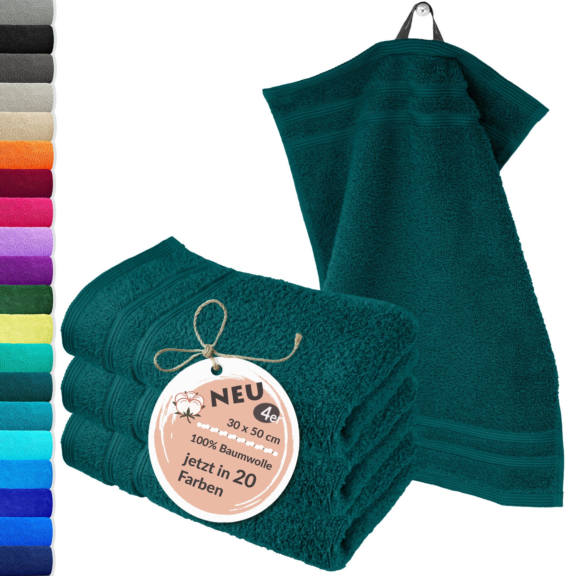 Lashuma Gästehandtücher London, Frottee (Spar-Set, 4-St), günstig online kaufen