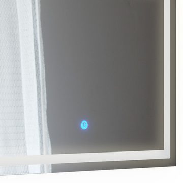 Vicco Badspiegel Schminkspiegel VIOLA LED klein 80x65cm
