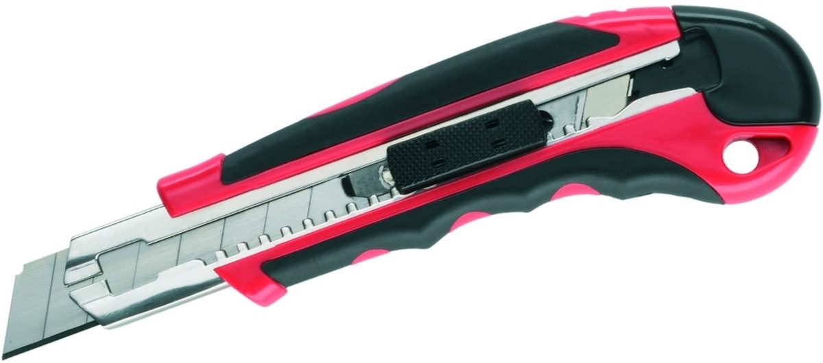 Cutter Cutter Kunststoff 18 mmschwarz/rot