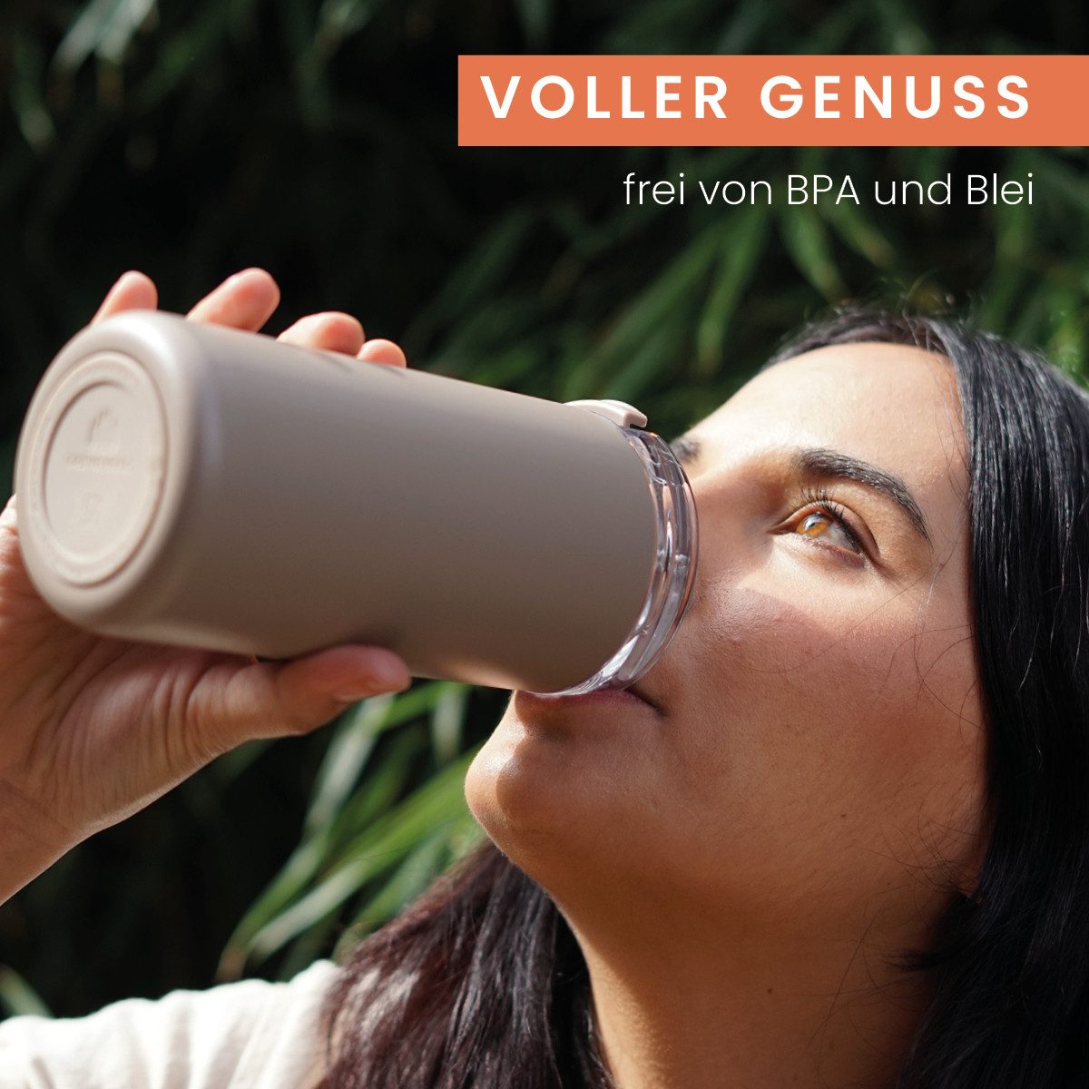 GRØNENBERG Thermobecher Kaffeebecher to go 440ml, 100% Auslaufsicher, Hält mind. 4 h warm, Rutschfest – Bild 5 von 5