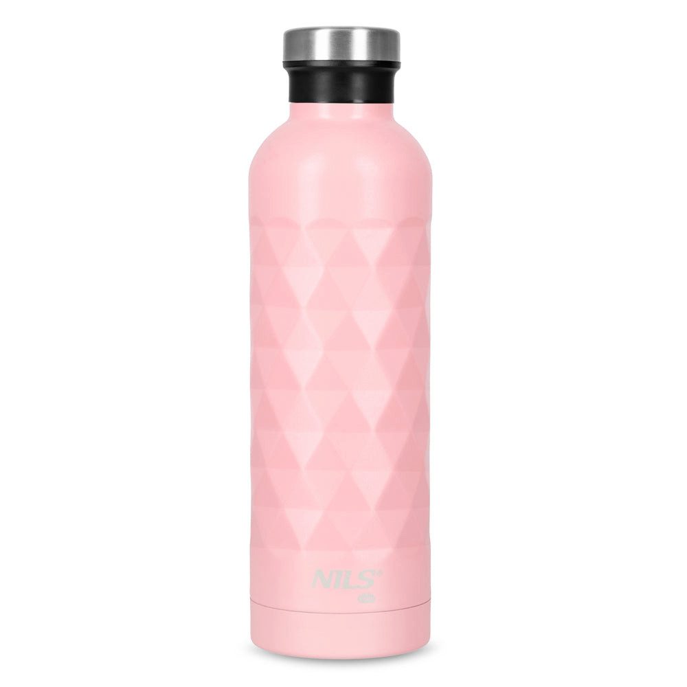 NILS CAMP Trinkflasche Isolierflasche Thermosflasche Edelstahlflasche, BPA-frei, auslaufsicher, 24h kalt, sturzfest