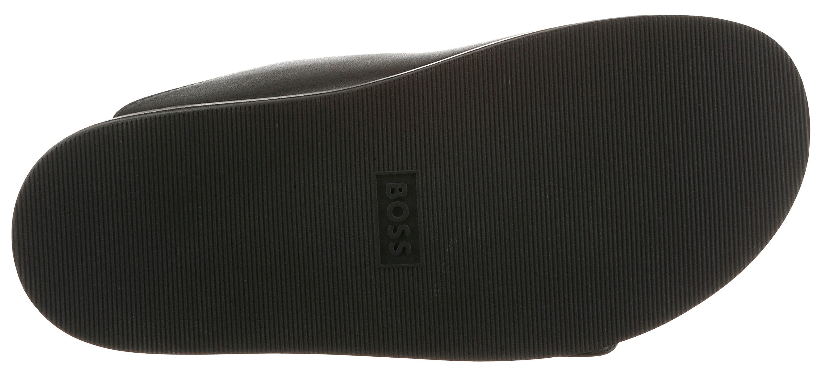 BOSS Pantolette Sommerschuh, Hausschuh, Slide, Strandschuh mit zwei Riemen