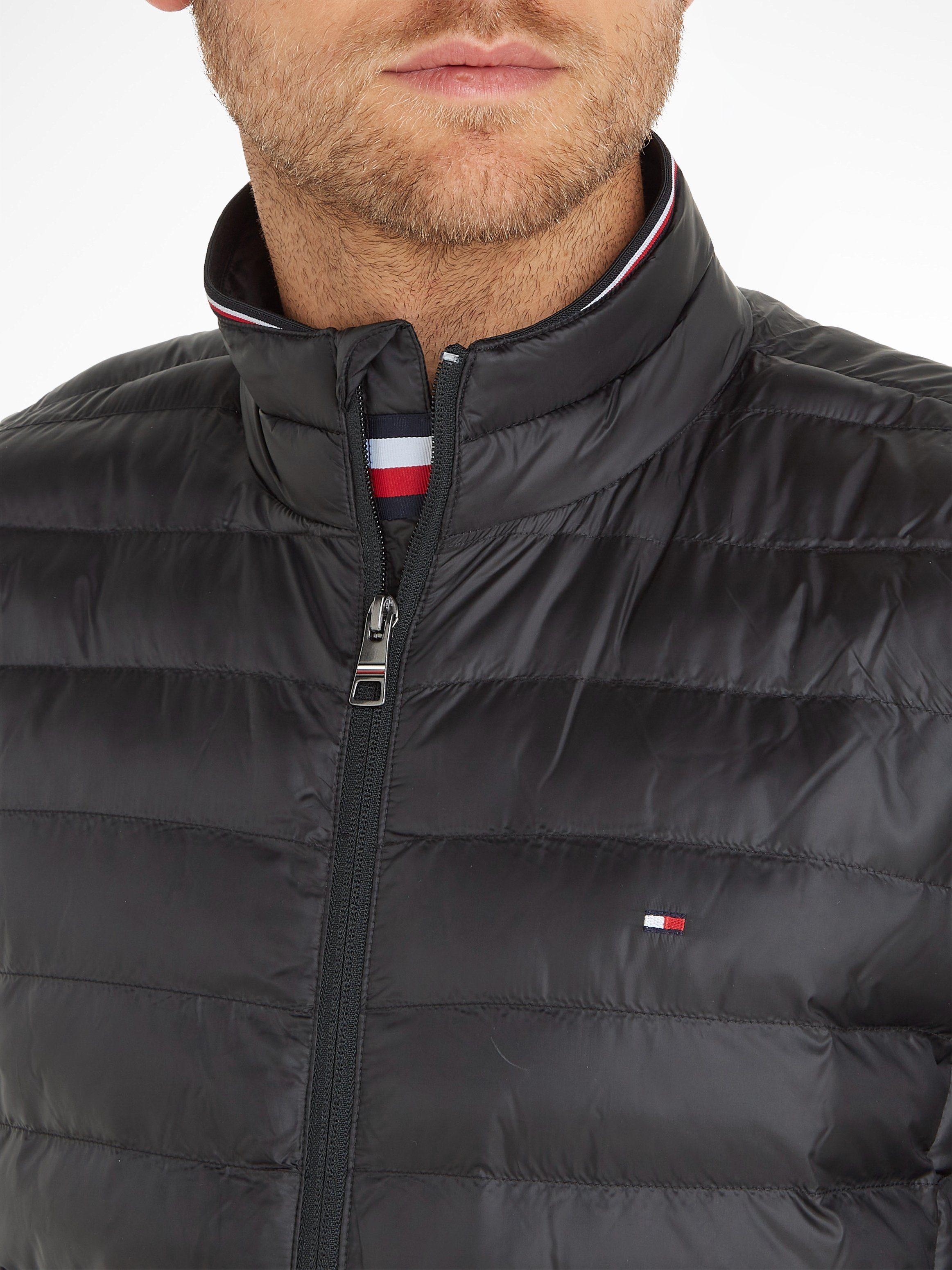 Tommy Hilfiger Steppjacke CORE black RECYCLED JACKET PACKABLE
