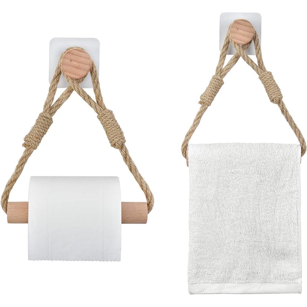 Coonoor Küchenrollenhalter Toilettenpapierhalter ohne Bohren,Vintage Handtu günstig online kaufen