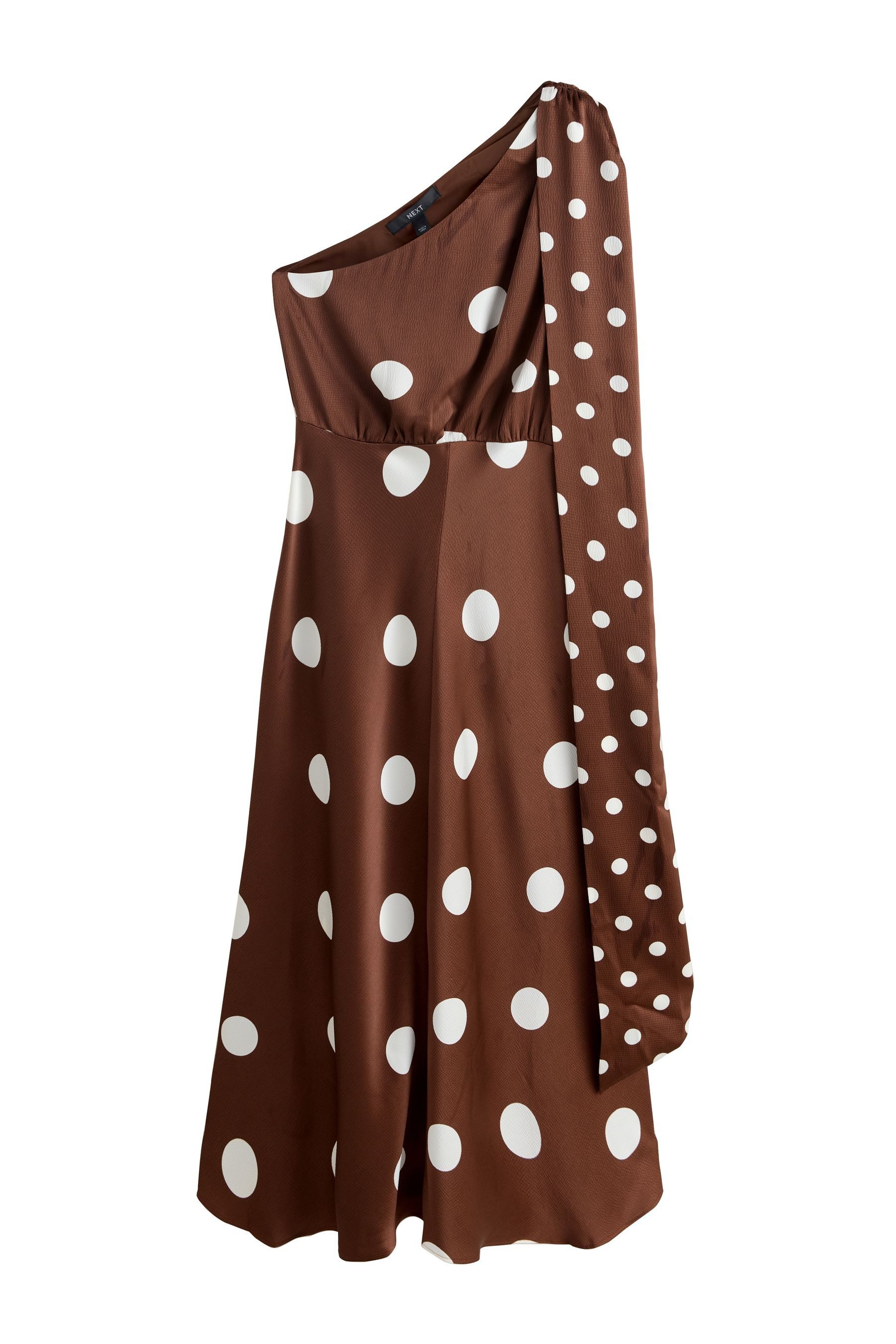 Midikleid Strukturiertes Midikleid mit Satinschal