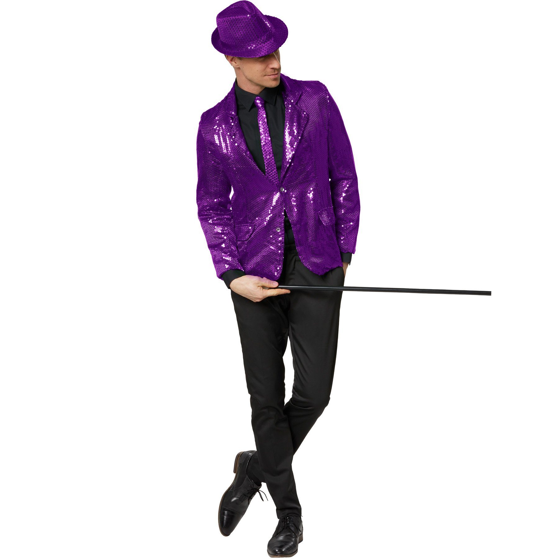 dressforfun Kostüm Faschingskleidung/Maskeradenverkleidung, Hutgröße 58/Höhe 11,5 cm, in lila, Einfarbiger Hut in Einheitsgröße, Formstabil und zu tragen