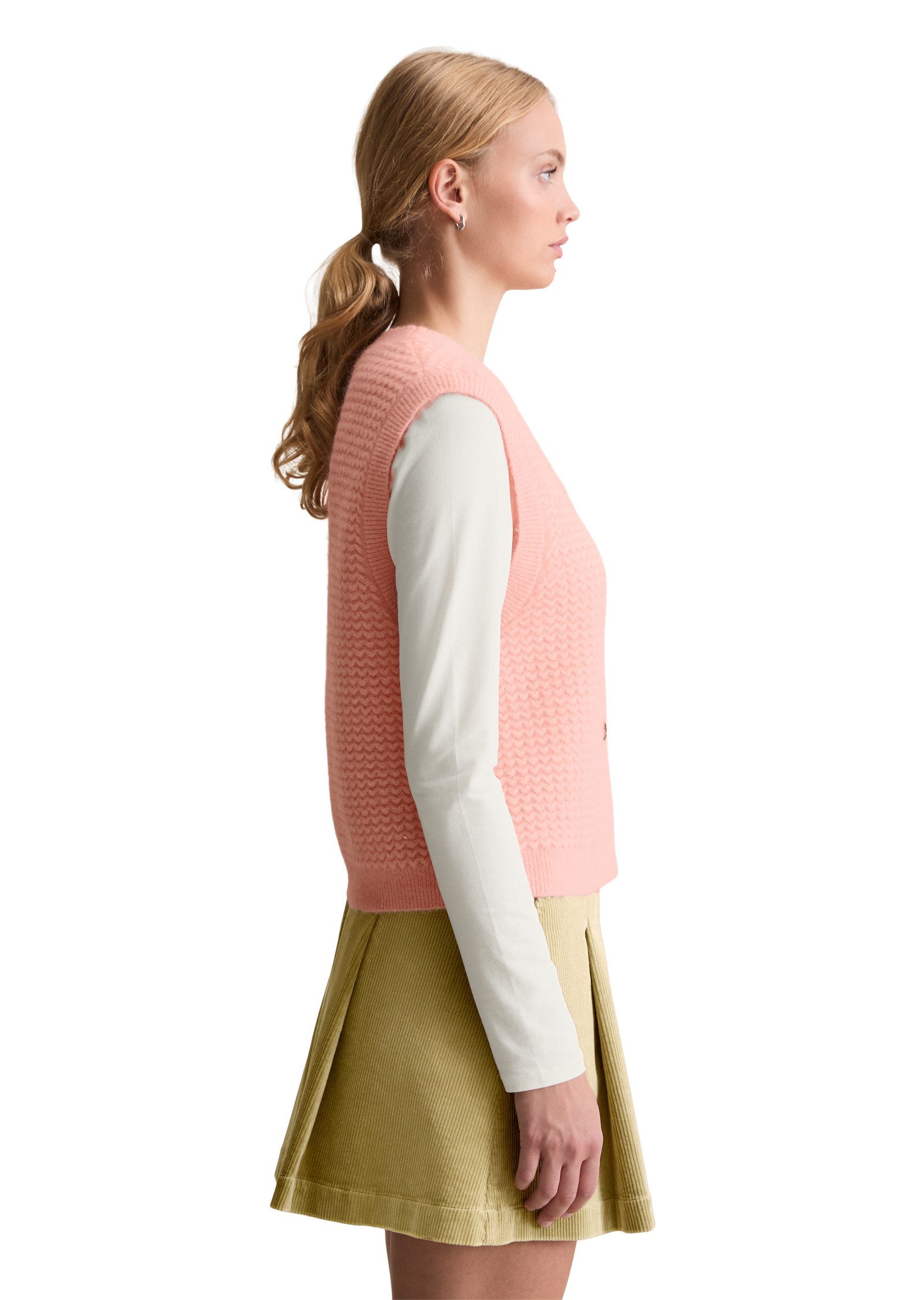 Marc O'Polo DENIM V-Ausschnitt-Pullover aus Schurwolle-Alpakawolle-Mix günstig online kaufen