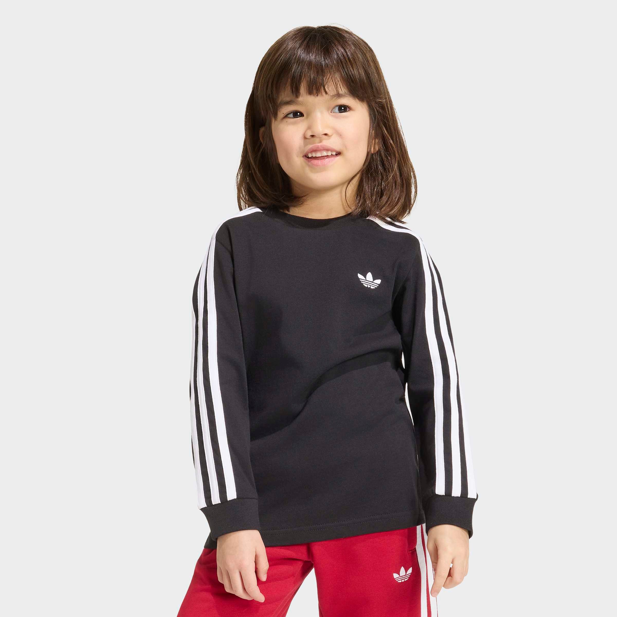 adidas Originals Langarmshirt 3 STRIPE LS für Kinder, sportlicher Stil, ohne Verschluss, aus Baumwolle