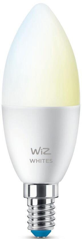 WiZ LED-Leuchtmittel White 40W E14 Kerzenform Tunable matt Doppelpack, E14, Neutralweiß | Leuchtmittel