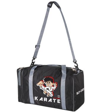 BAY-Sports Sporttasche Sporttasche für Kinder Karate schwarz/grau 50 cm