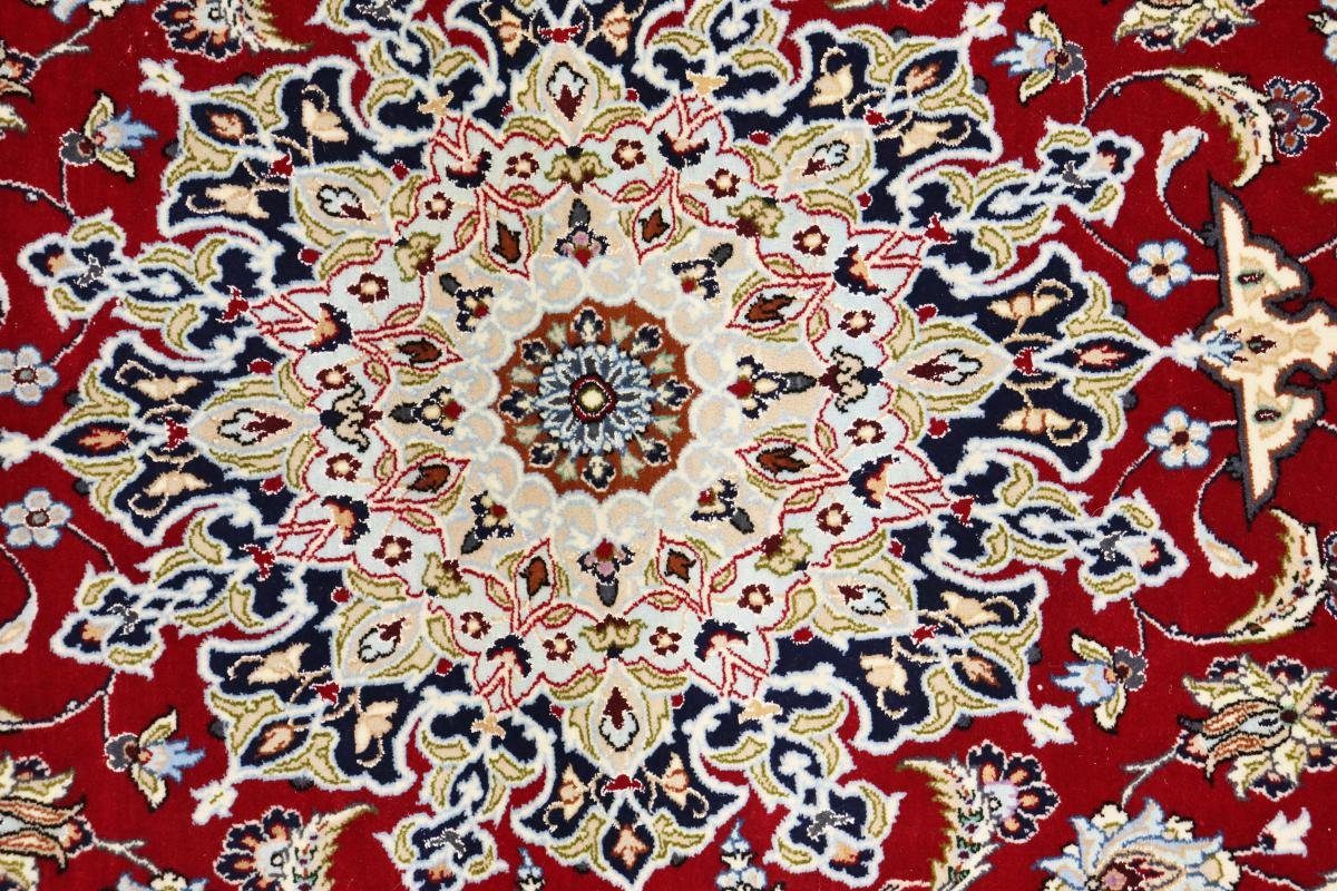 Orientteppich Isfahan Seidenkette 155x255 Handgeknüpfter 6 Höhe: Trading, Nain mm Orientteppich, rechteckig