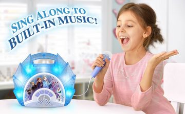 eKids Spielzeug-Musikinstrument Disney Eiskönigin 2 / Frozen 2 Karaoke Maschine mit Mikrofon, Mit Licht, Soundeffekten und Bluetooth