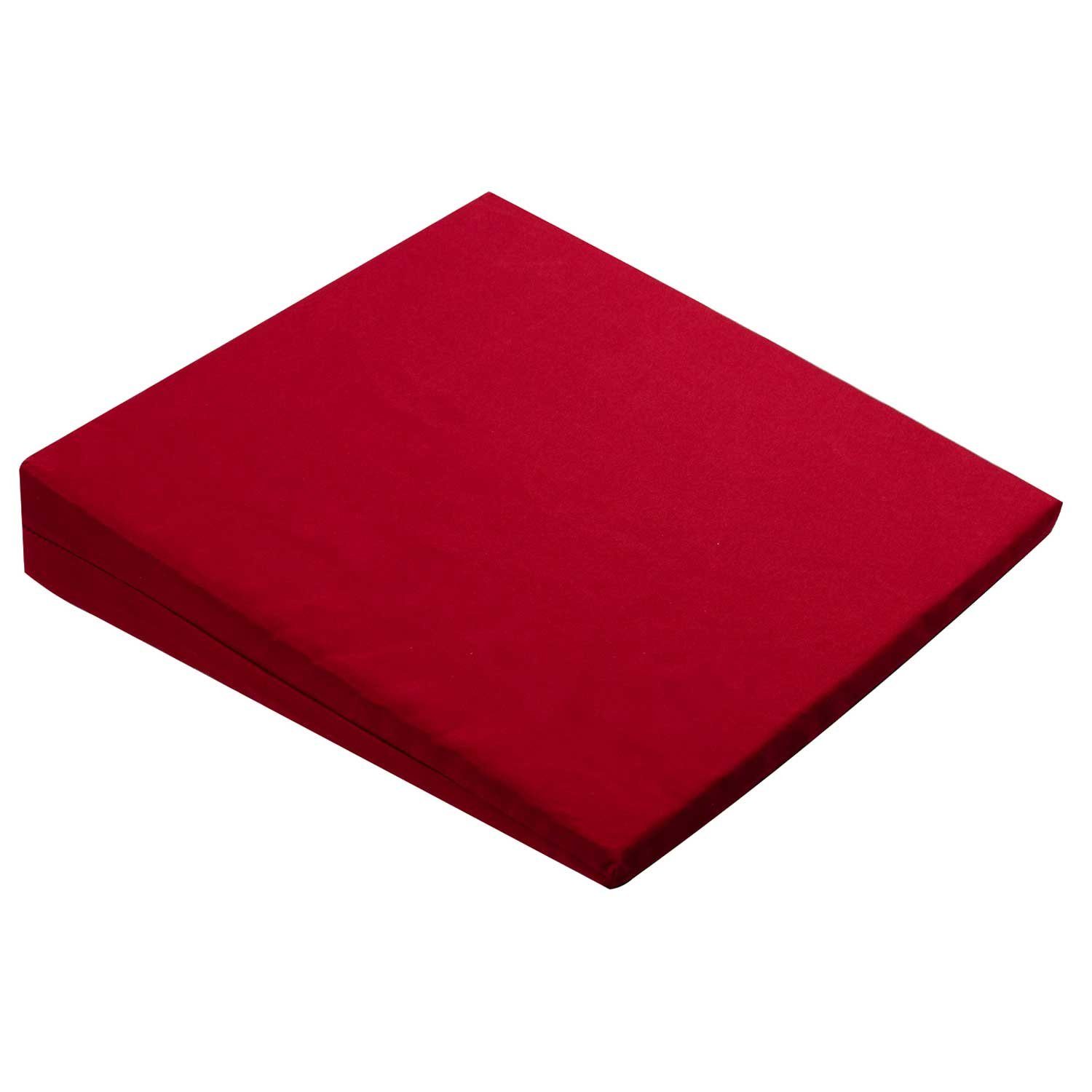 Sundo Homecare Keilkissen Keilkissen, 37 x 37 x 7/2 cm - Schwarz